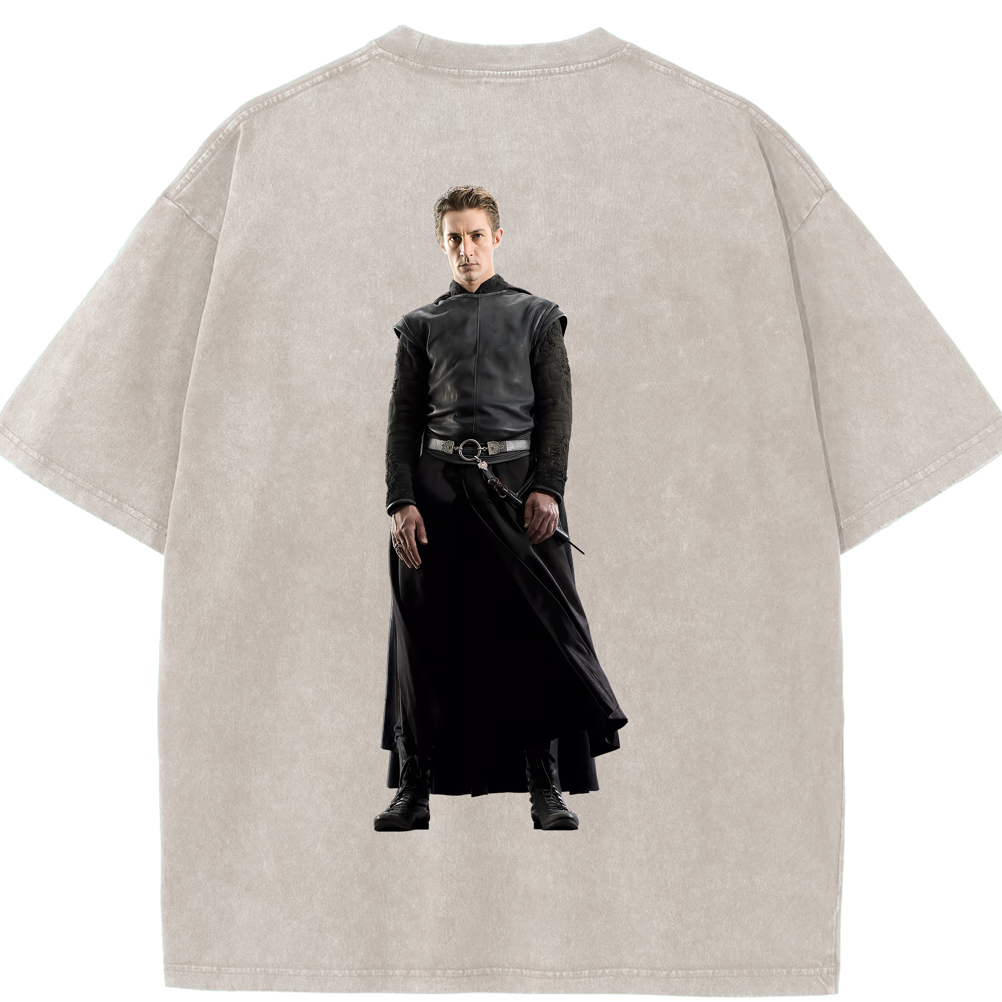 （画像用） Harry Potter ハリー・ポッターシリーズ 綿100% ヴィンテージ風 半袖Tシャツ（背面プリント）