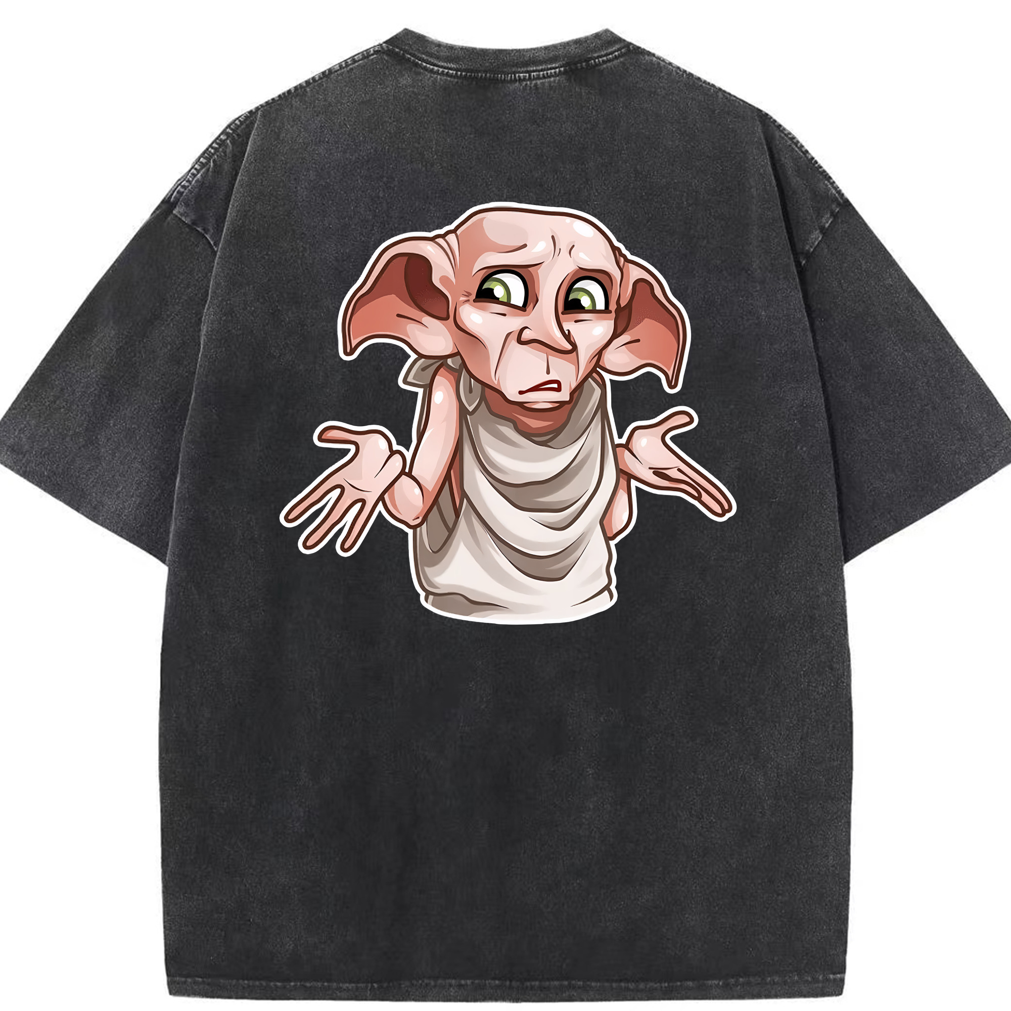 （画像用） Harry Potter ハリー・ポッターシリーズ 綿100% ヴィンテージ風 半袖Tシャツ（背面プリント）