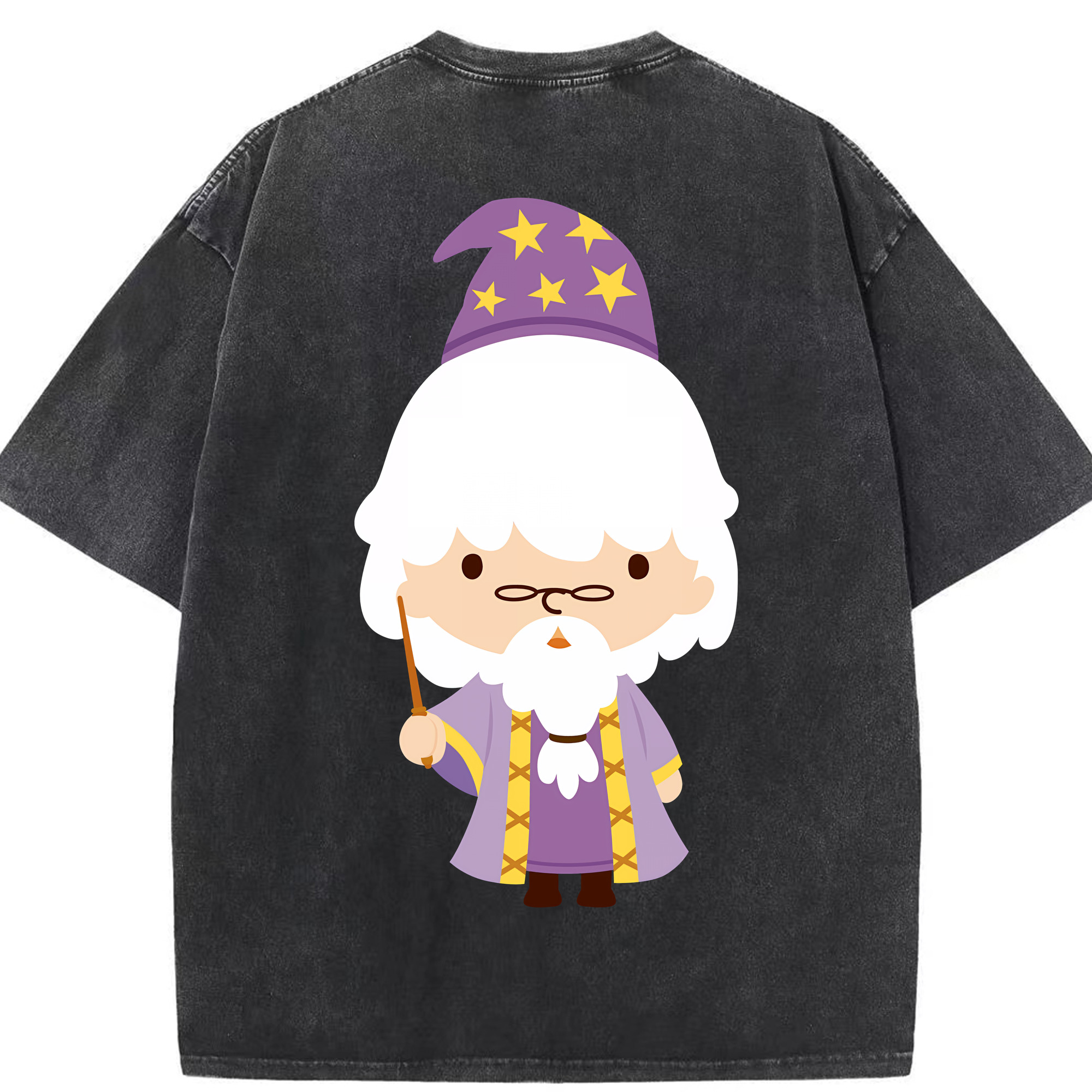 （画像用） Harry Potter ハリー・ポッターシリーズ 綿100% ヴィンテージ風 半袖Tシャツ（背面プリント）