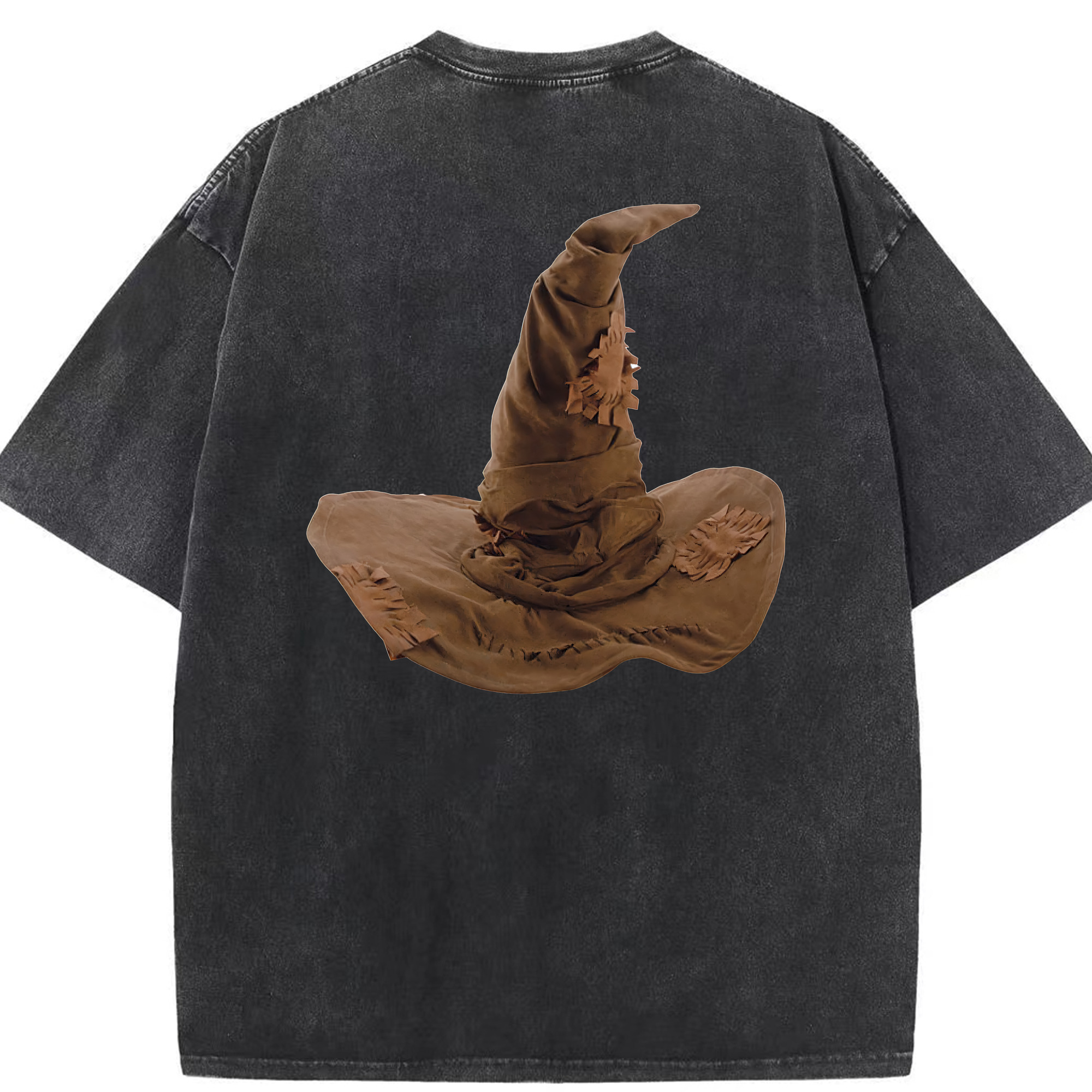 （画像用） Harry Potter ハリー・ポッターシリーズ 綿100% ヴィンテージ風 半袖Tシャツ（背面プリント）