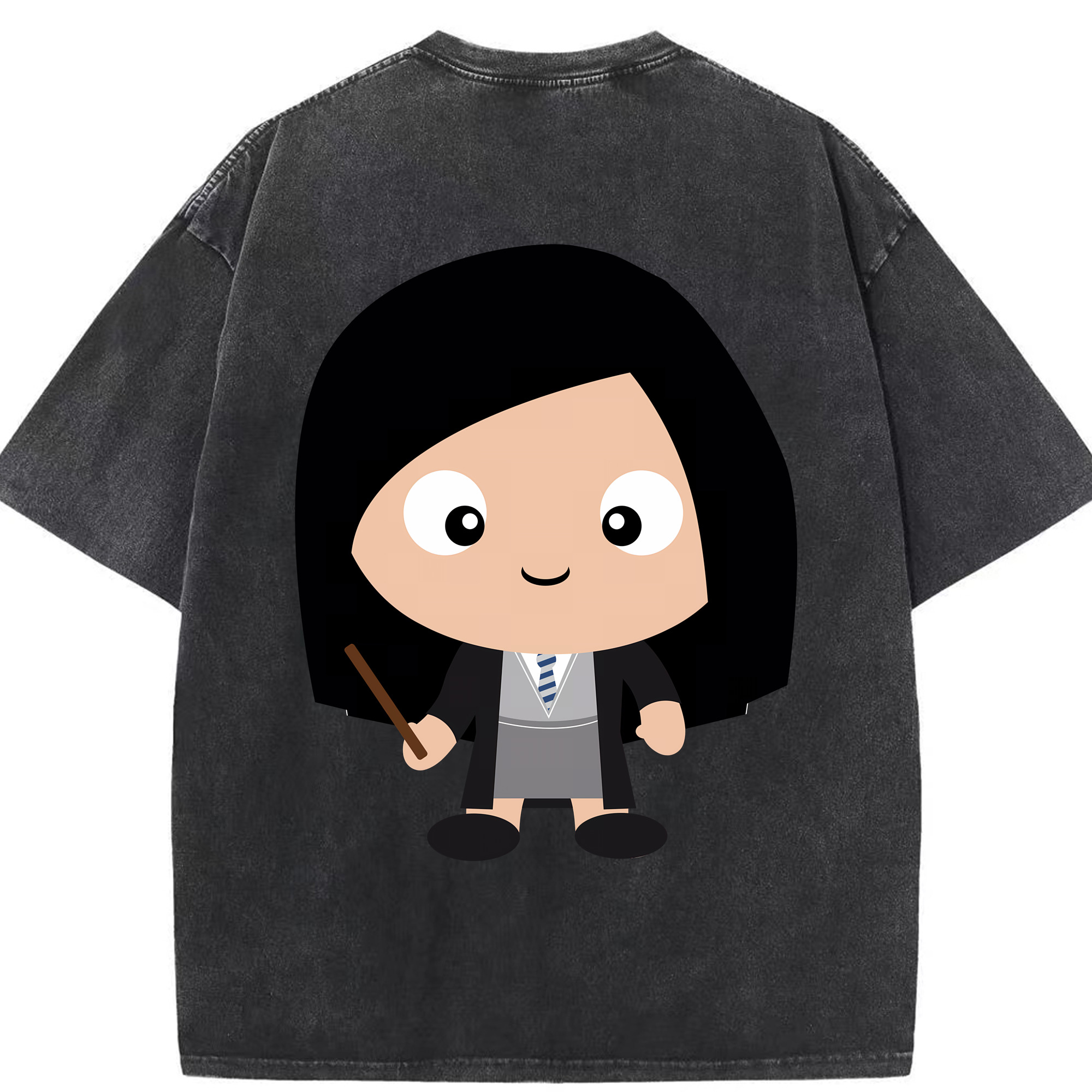 （画像用） Harry Potter ハリー・ポッターシリーズ 綿100% ヴィンテージ風 半袖Tシャツ（背面プリント）