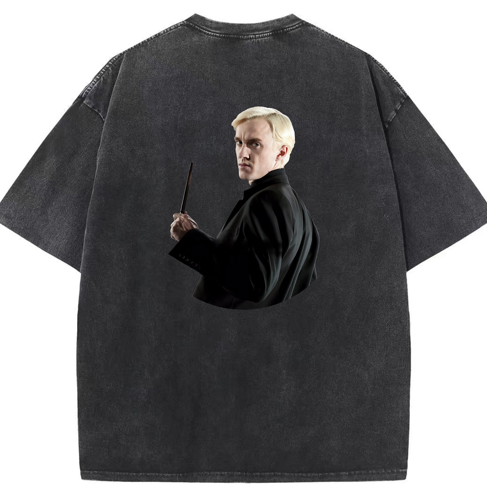 （画像用） Harry Potter ハリー・ポッターシリーズ 綿100% ヴィンテージ風 半袖Tシャツ（背面プリント）