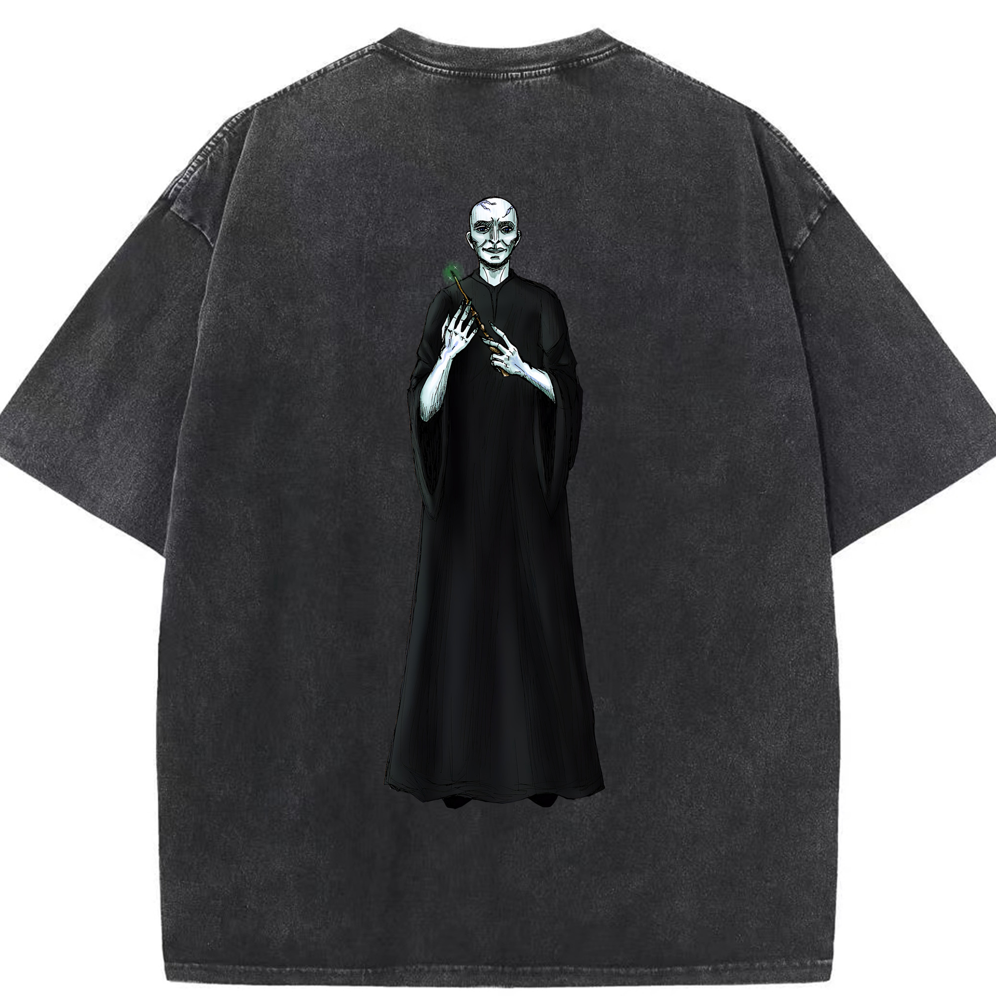 （画像用） Harry Potter ハリー・ポッターシリーズ 綿100% ヴィンテージ風 半袖Tシャツ（背面プリント）