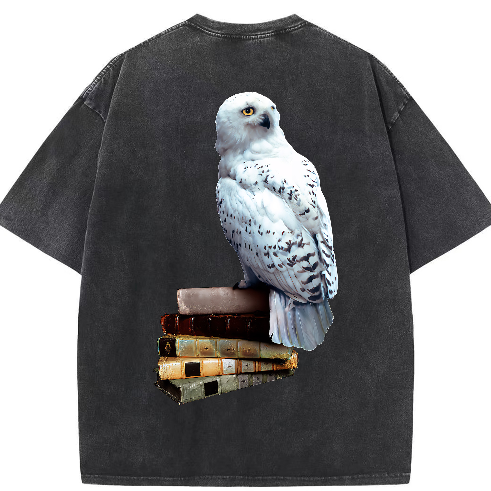 （画像用） Harry Potter ハリー・ポッターシリーズ 綿100% ヴィンテージ風 半袖Tシャツ（背面プリント）