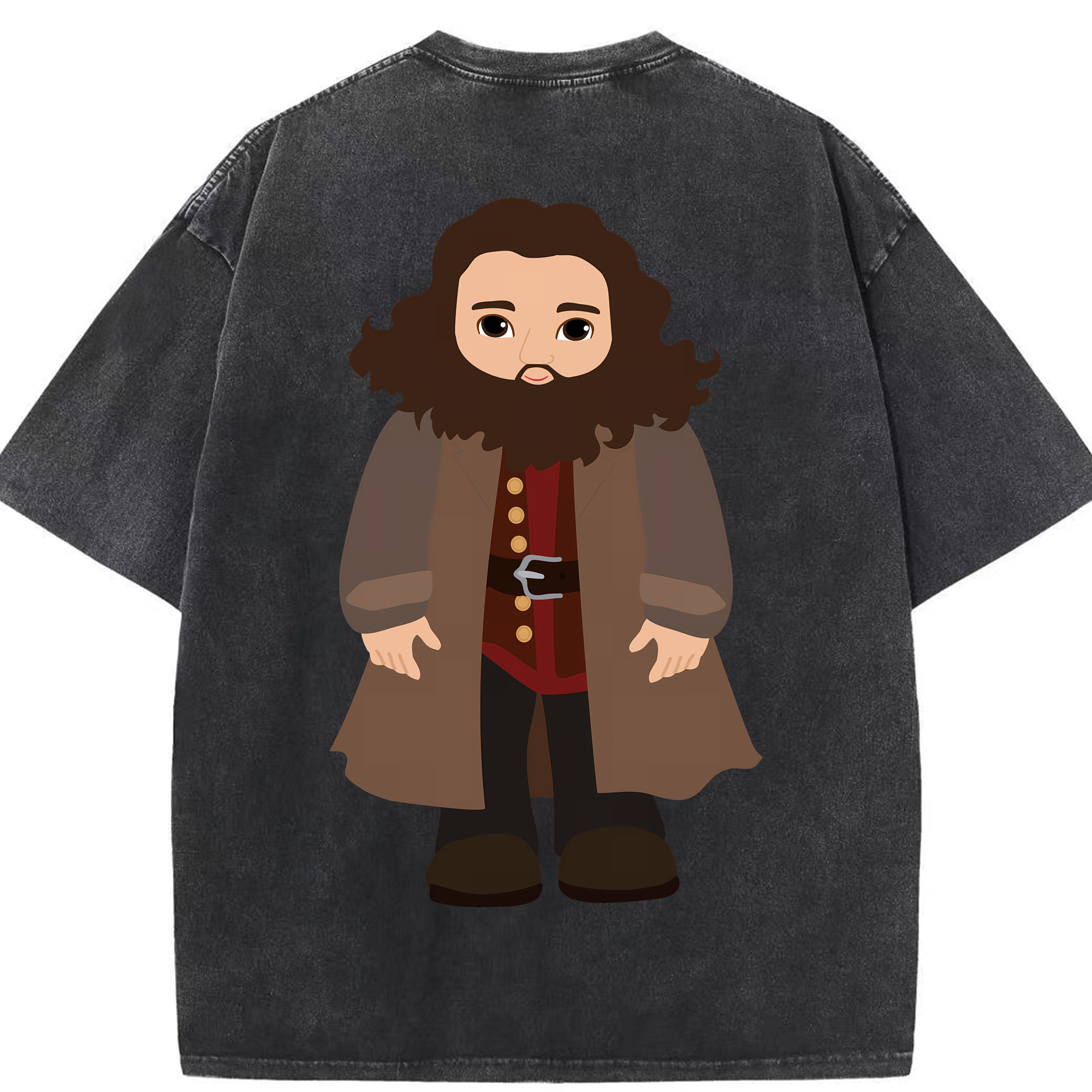 （画像用） Harry Potter ハリー・ポッターシリーズ 綿100% ヴィンテージ風 半袖Tシャツ（背面プリント）