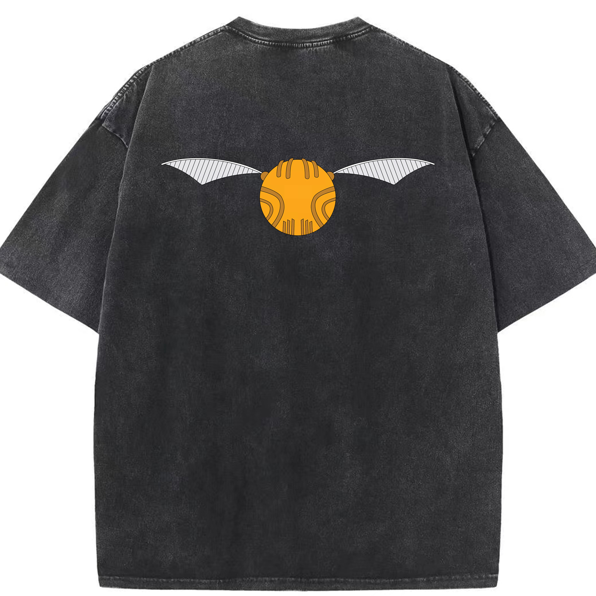 （画像用） Harry Potter ハリー・ポッターシリーズ 綿100% ヴィンテージ風 半袖Tシャツ（背面プリント）