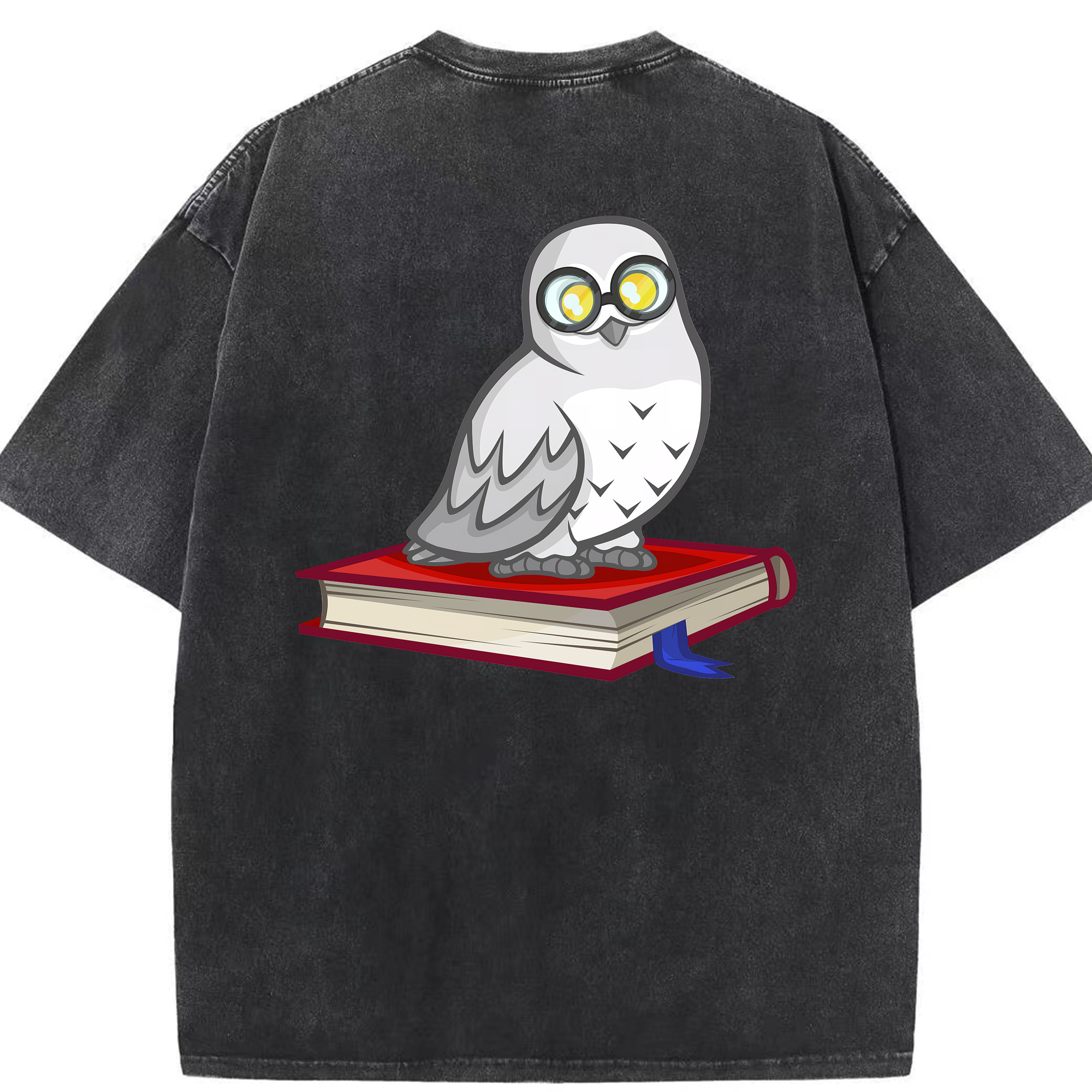 （画像用） Harry Potter ハリー・ポッターシリーズ 綿100% ヴィンテージ風 半袖Tシャツ（背面プリント）