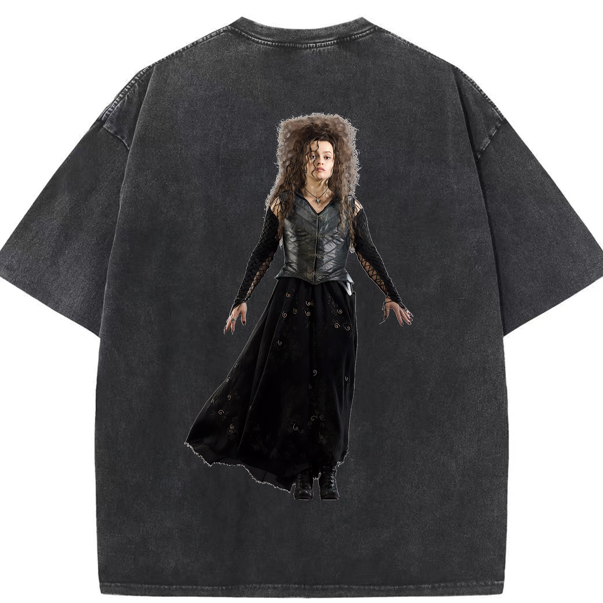 （画像用） Harry Potter ハリー・ポッターシリーズ 綿100% ヴィンテージ風 半袖Tシャツ（背面プリント）