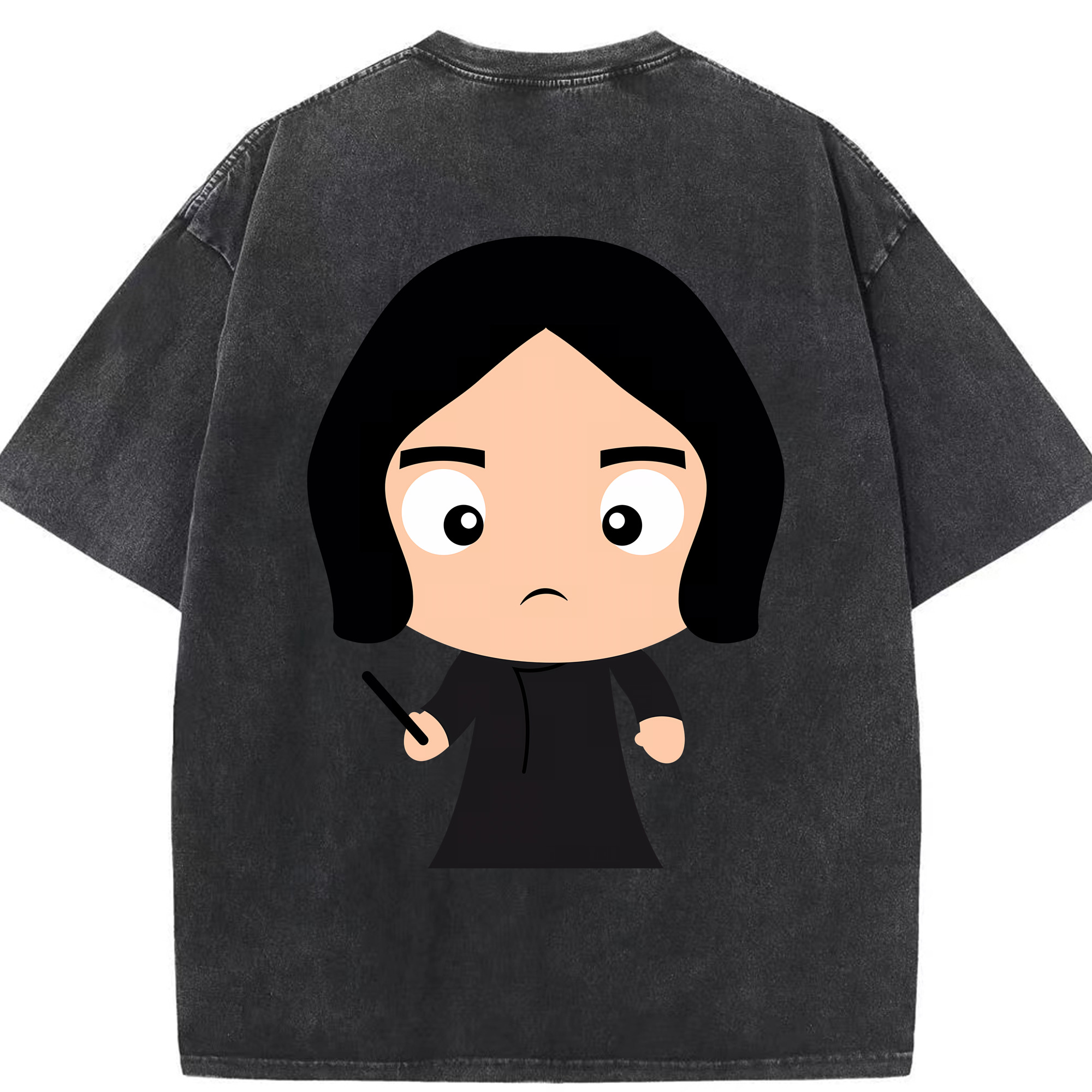 （画像用） Harry Potter ハリー・ポッターシリーズ 綿100% ヴィンテージ風 半袖Tシャツ（背面プリント）