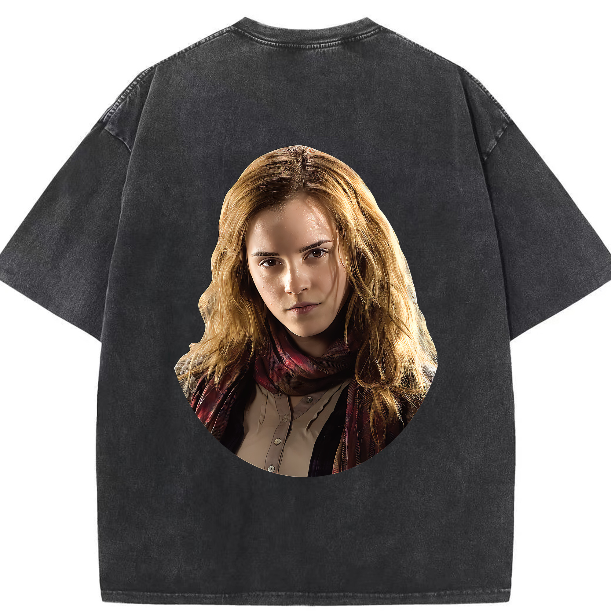 （画像用） Harry Potter ハリー・ポッターシリーズ 綿100% ヴィンテージ風 半袖Tシャツ（背面プリント）