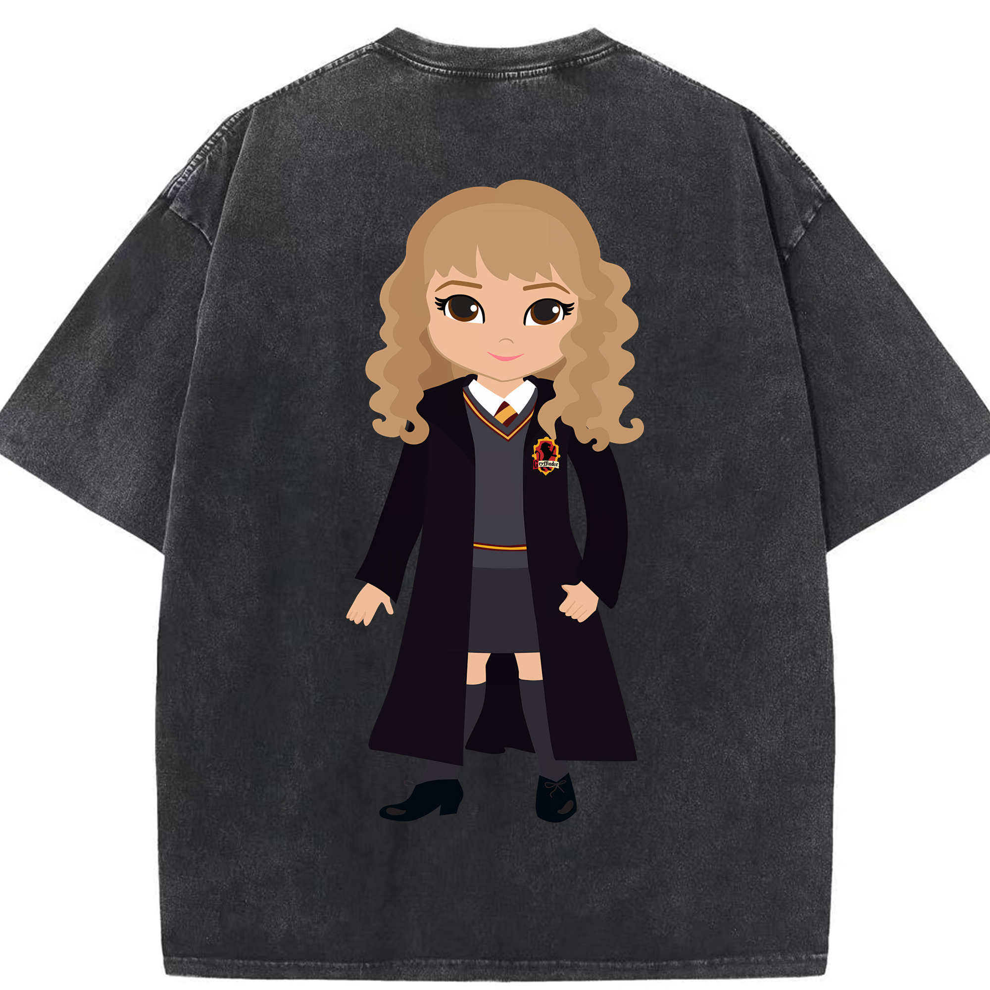 （画像用） Harry Potter ハリー・ポッターシリーズ 綿100% ヴィンテージ風 半袖Tシャツ（背面プリント）