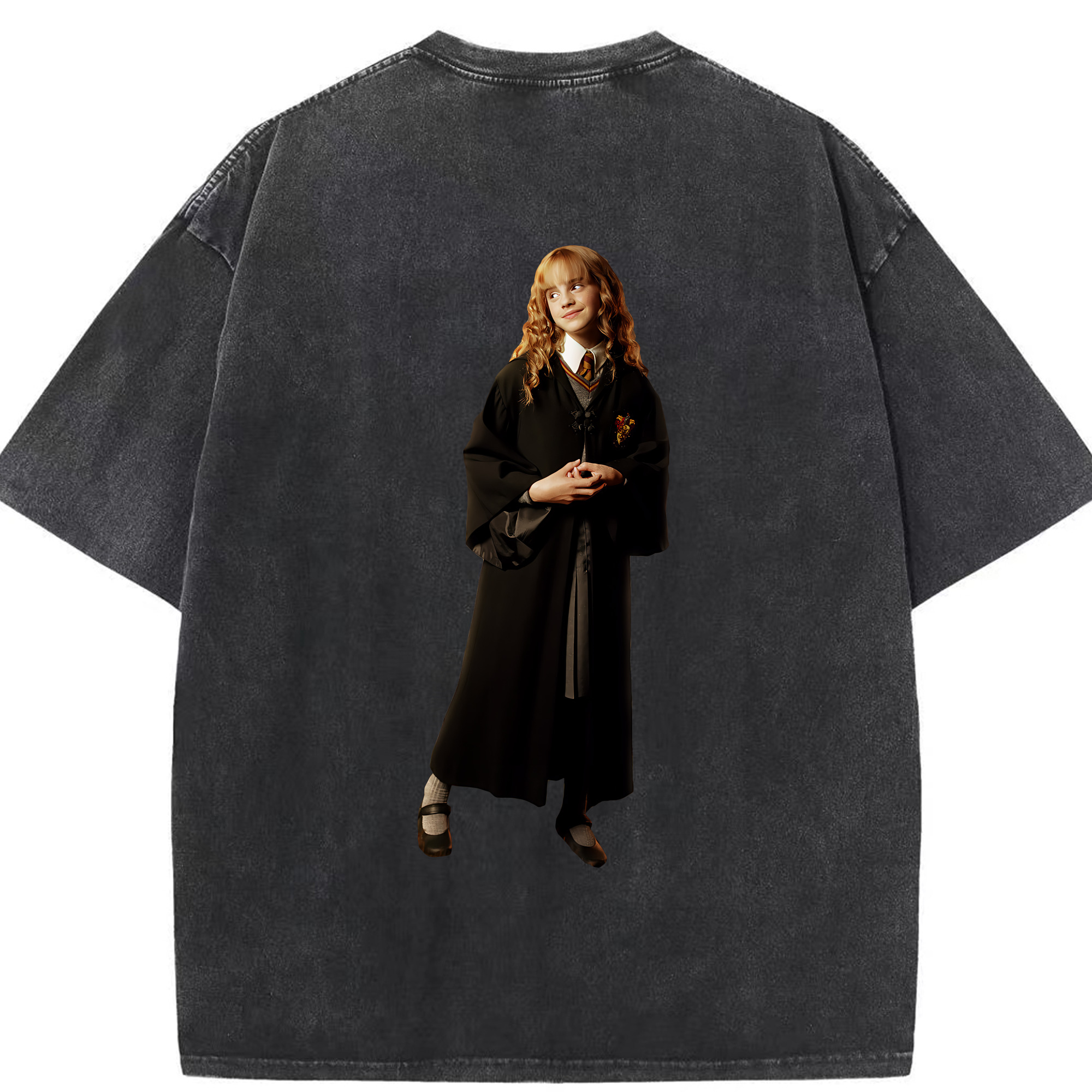 （画像用） Harry Potter ハリー・ポッターシリーズ 綿100% ヴィンテージ風 半袖Tシャツ（背面プリント）