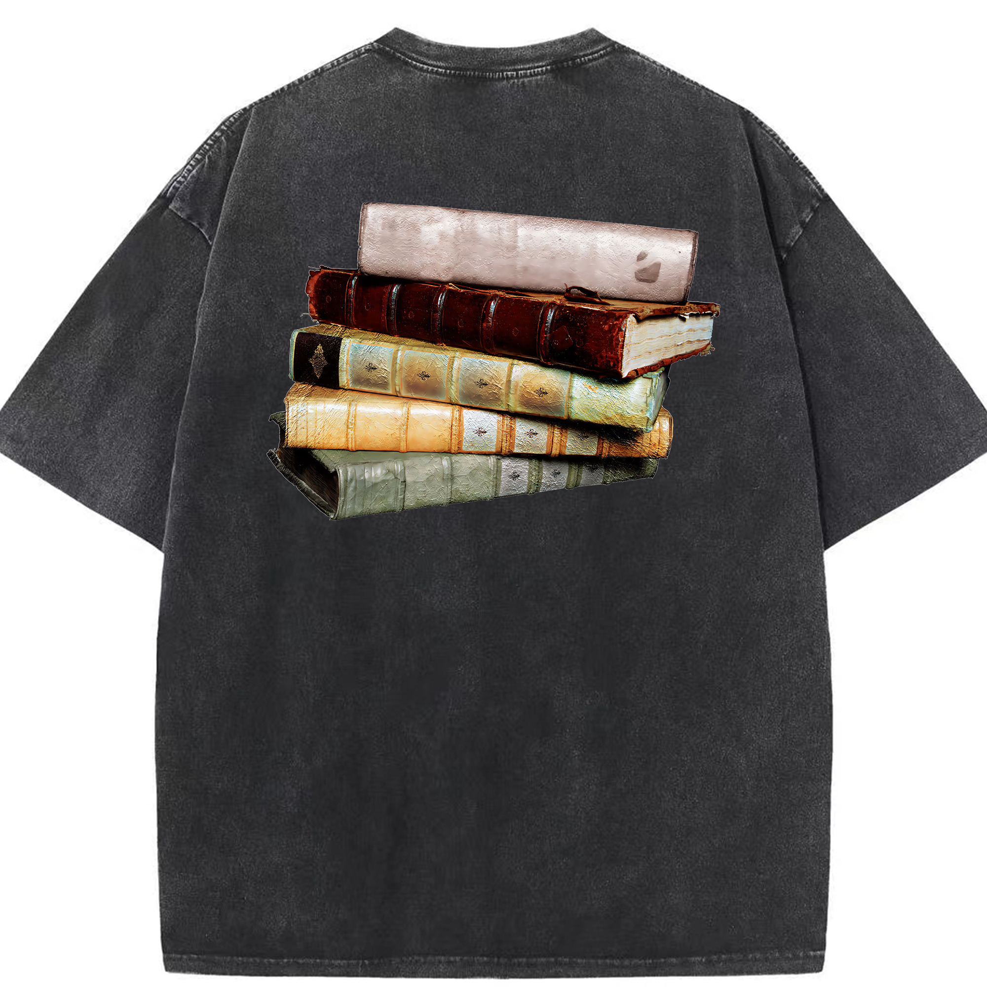 （画像用） Harry Potter ハリー・ポッターシリーズ 綿100% ヴィンテージ風 半袖Tシャツ（背面プリント）