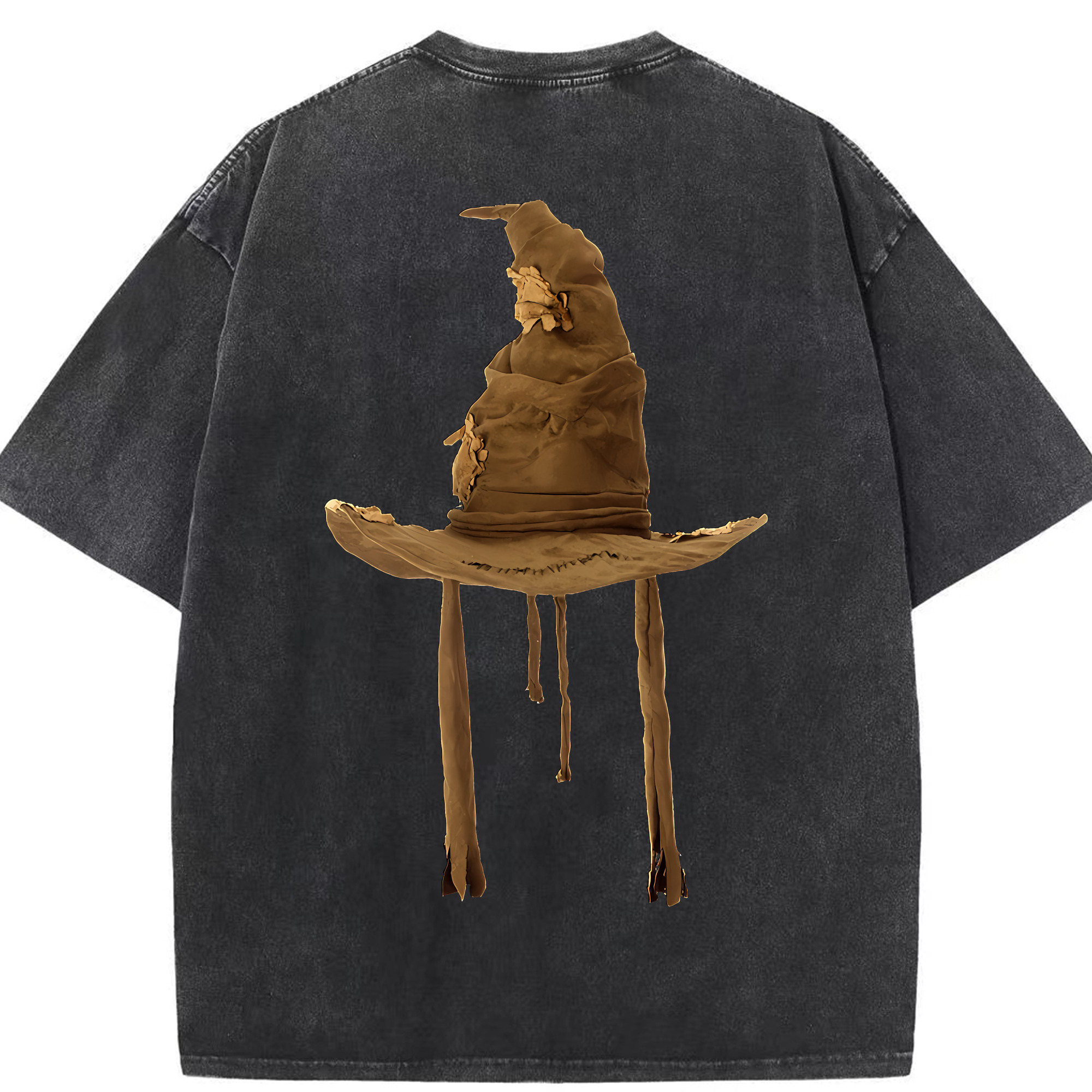 （画像用） Harry Potter ハリー・ポッターシリーズ 綿100% ヴィンテージ風 半袖Tシャツ（背面プリント）