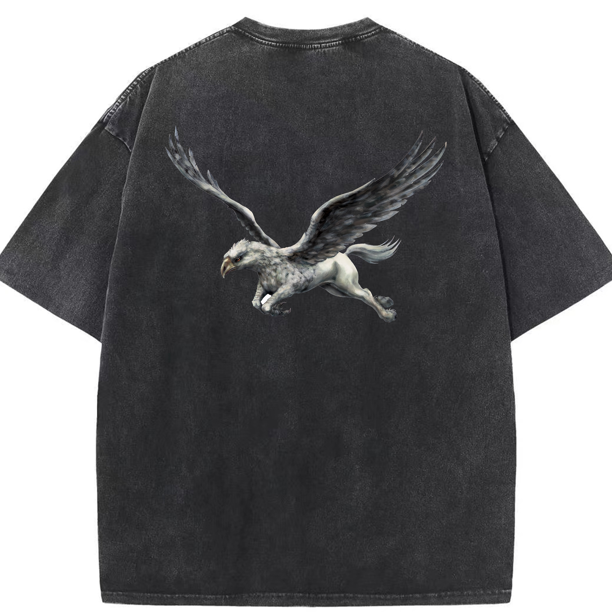 （画像用） Harry Potter ハリー・ポッターシリーズ 綿100% ヴィンテージ風 半袖Tシャツ（背面プリント）
