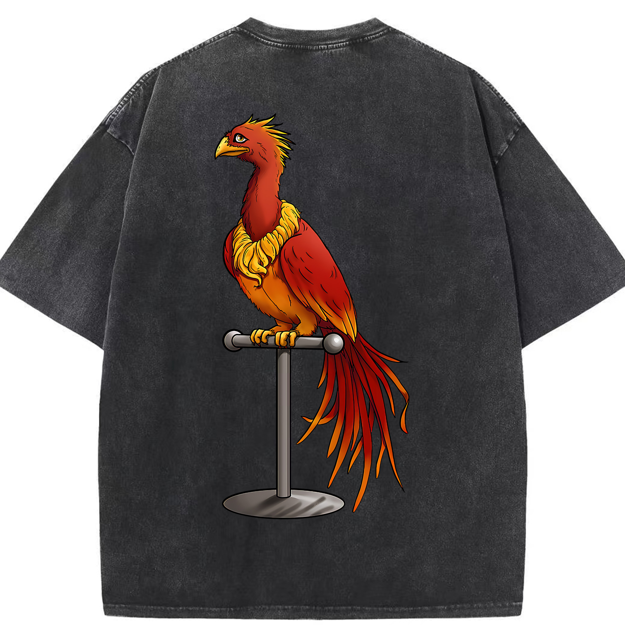 （画像用） Harry Potter ハリー・ポッターシリーズ 綿100% ヴィンテージ風 半袖Tシャツ（背面プリント）