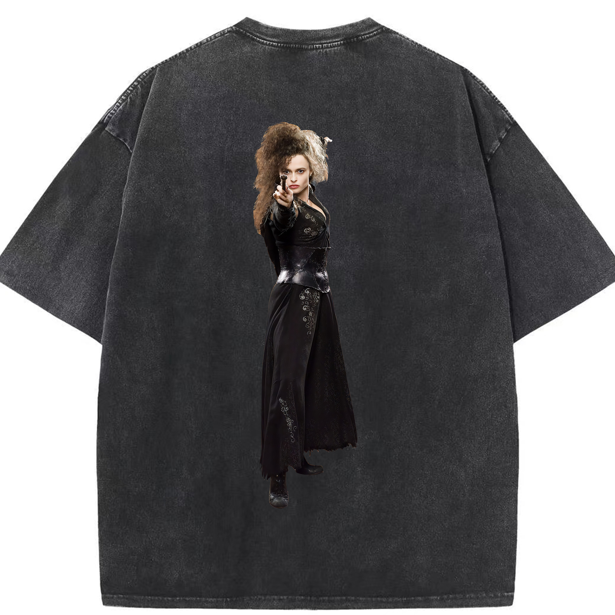 （画像用） Harry Potter ハリー・ポッターシリーズ 綿100% ヴィンテージ風 半袖Tシャツ（背面プリント）