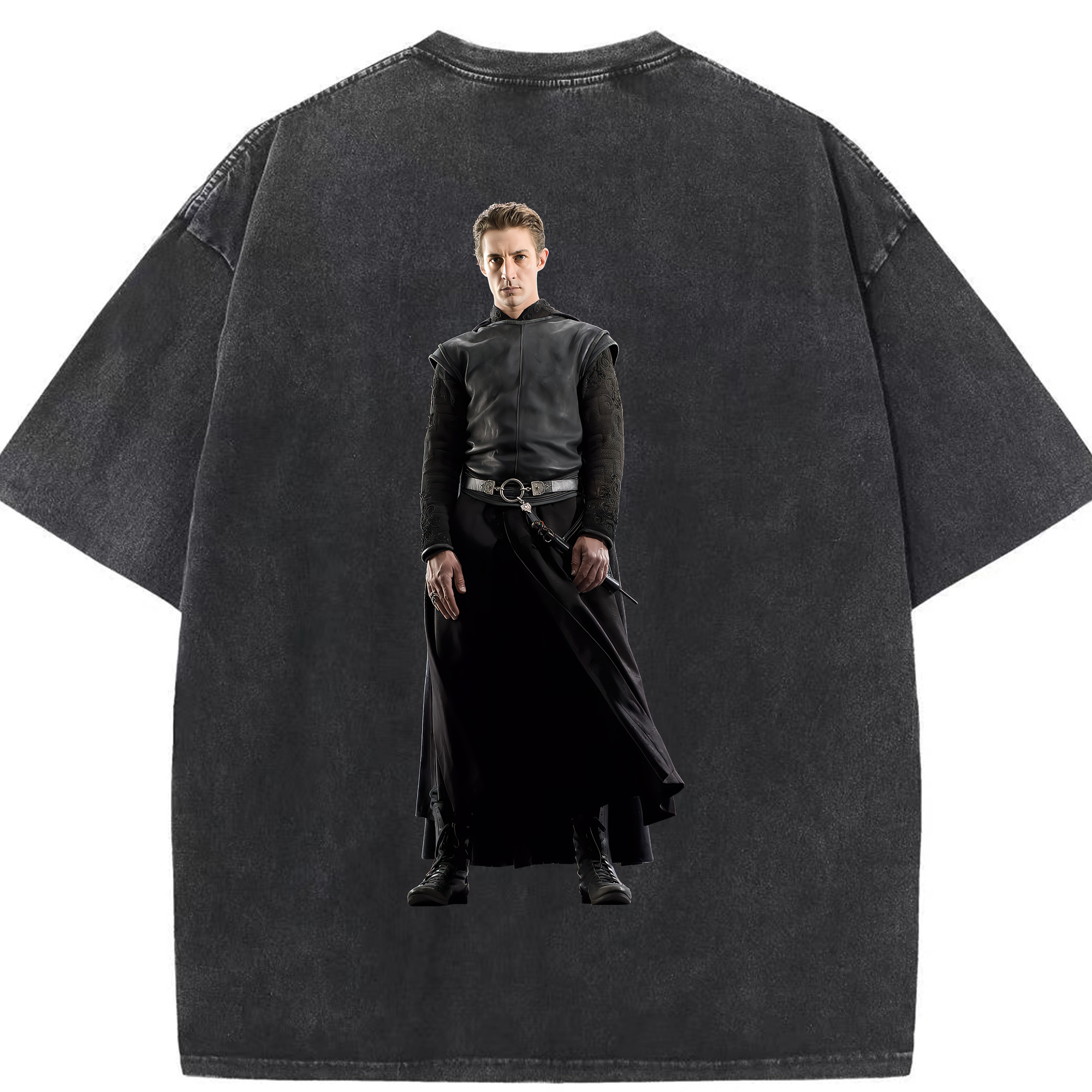 （画像用） Harry Potter ハリー・ポッターシリーズ 綿100% ヴィンテージ風 半袖Tシャツ（背面プリント）