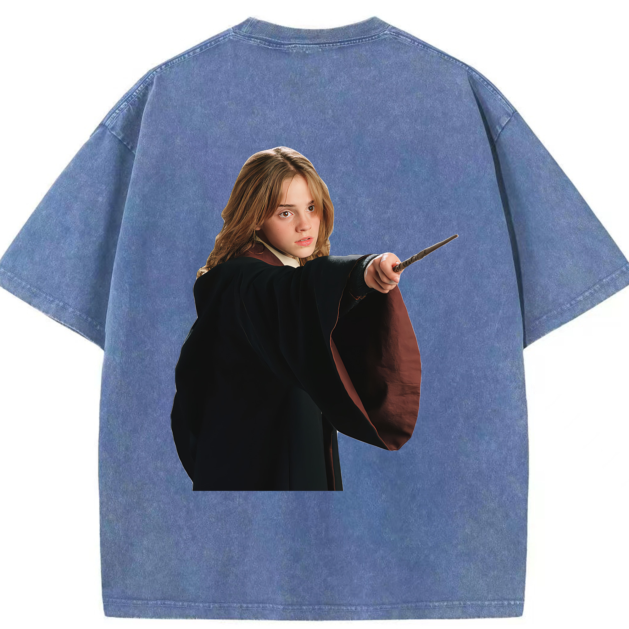 （画像用） Harry Potter ハリー・ポッターシリーズ 綿100% ヴィンテージ風 半袖Tシャツ（背面プリント）
