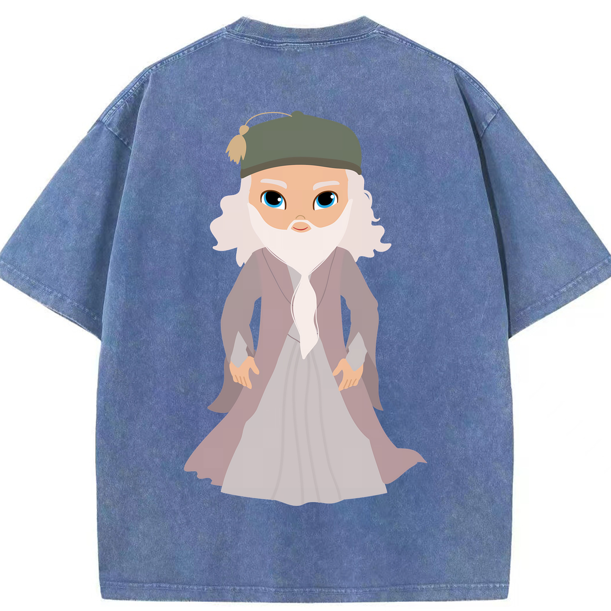 （画像用） Harry Potter ハリー・ポッターシリーズ 綿100% ヴィンテージ風 半袖Tシャツ（背面プリント）
