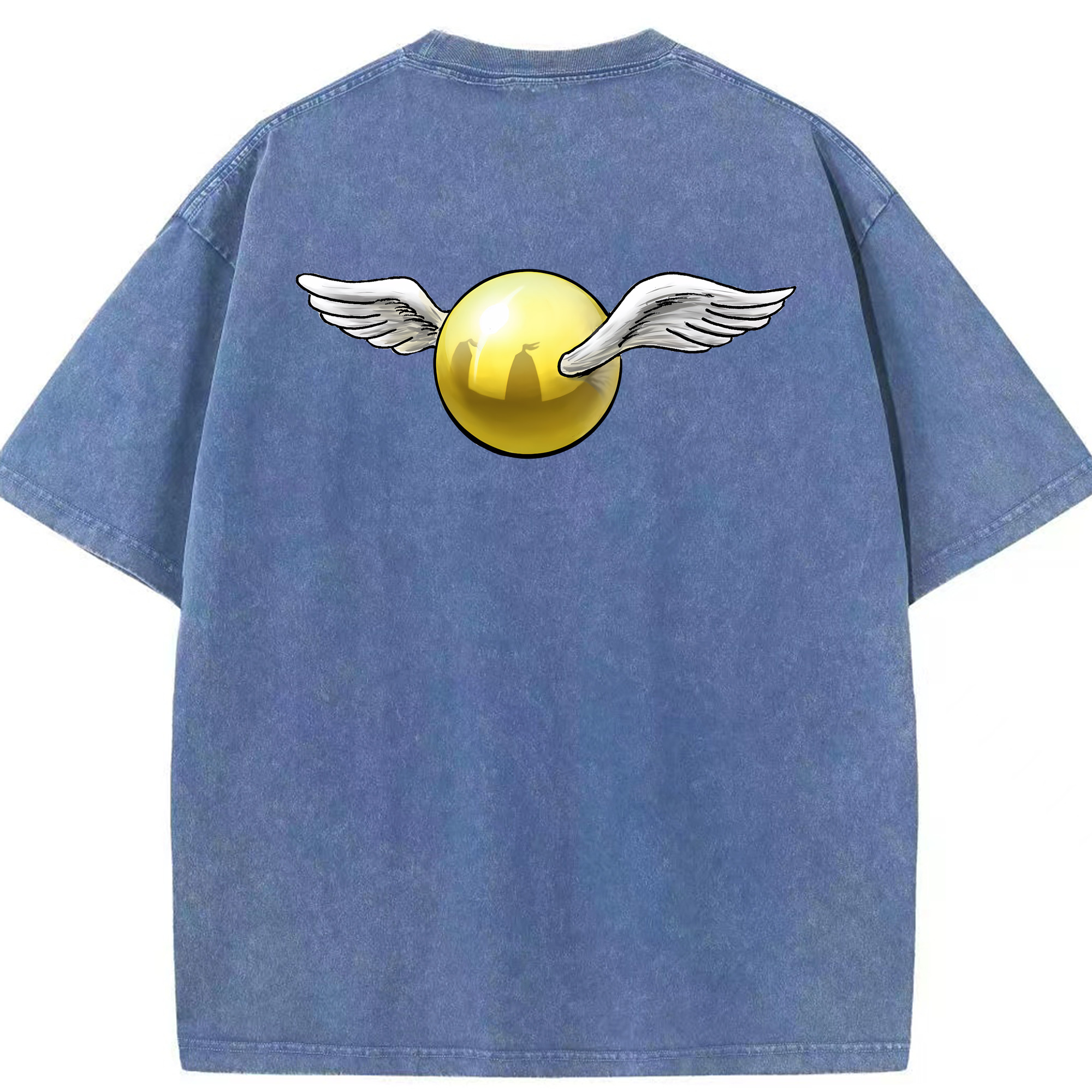 （画像用） Harry Potter ハリー・ポッターシリーズ 綿100% ヴィンテージ風 半袖Tシャツ（背面プリント）