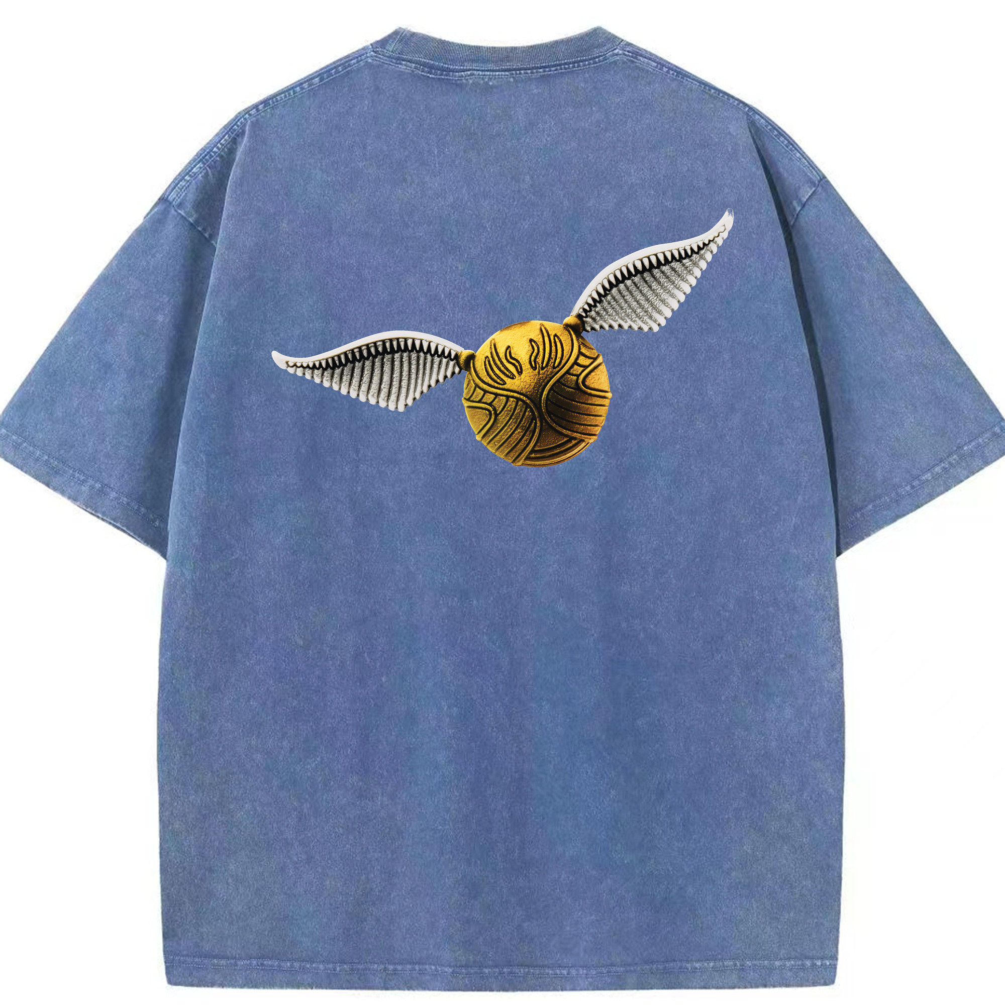 （画像用） Harry Potter ハリー・ポッターシリーズ 綿100% ヴィンテージ風 半袖Tシャツ（背面プリント）
