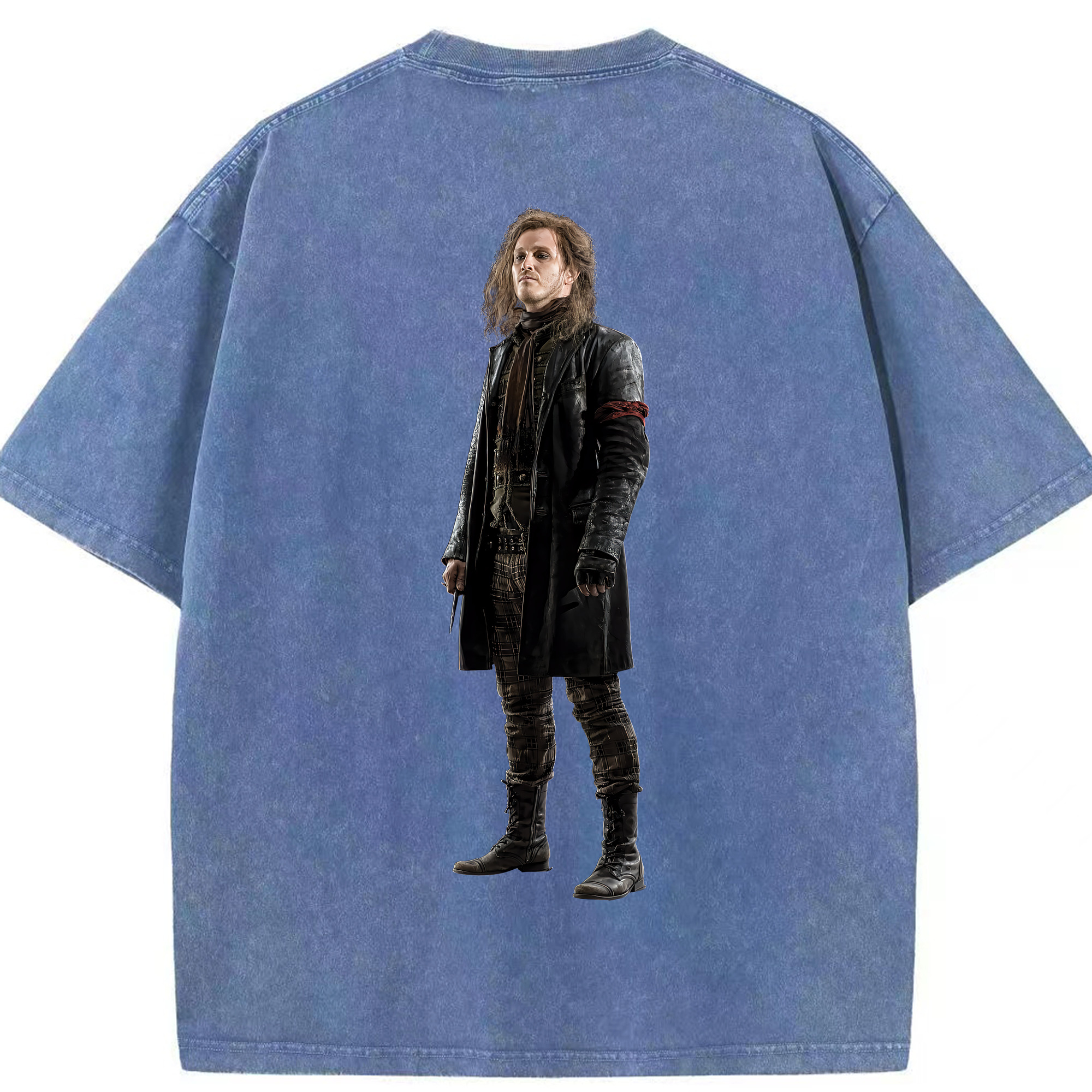 （画像用） Harry Potter ハリー・ポッターシリーズ 綿100% ヴィンテージ風 半袖Tシャツ（背面プリント）