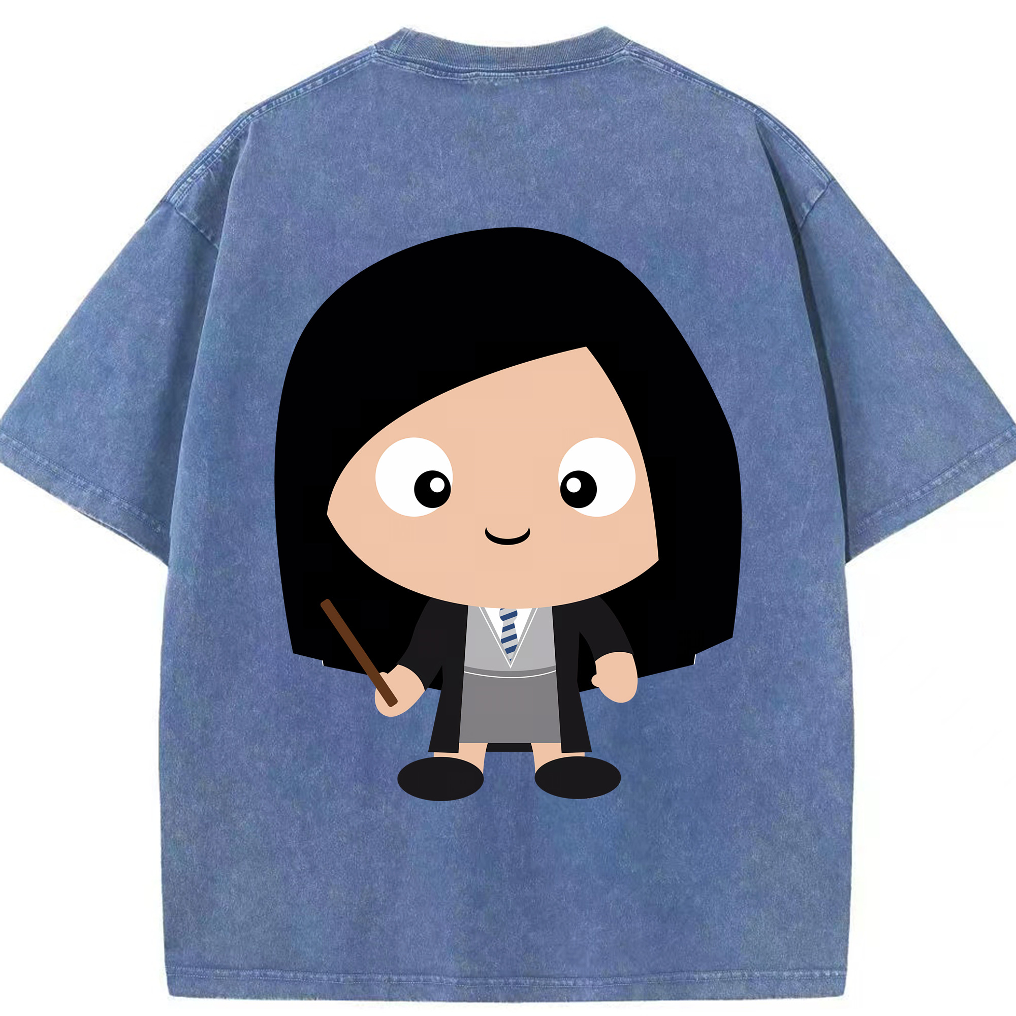 （画像用） Harry Potter ハリー・ポッターシリーズ 綿100% ヴィンテージ風 半袖Tシャツ（背面プリント）
