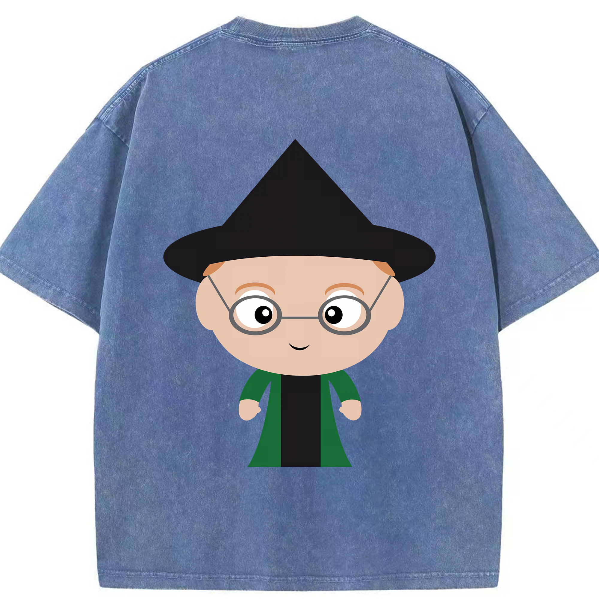 （画像用） Harry Potter ハリー・ポッターシリーズ 綿100% ヴィンテージ風 半袖Tシャツ（背面プリント）