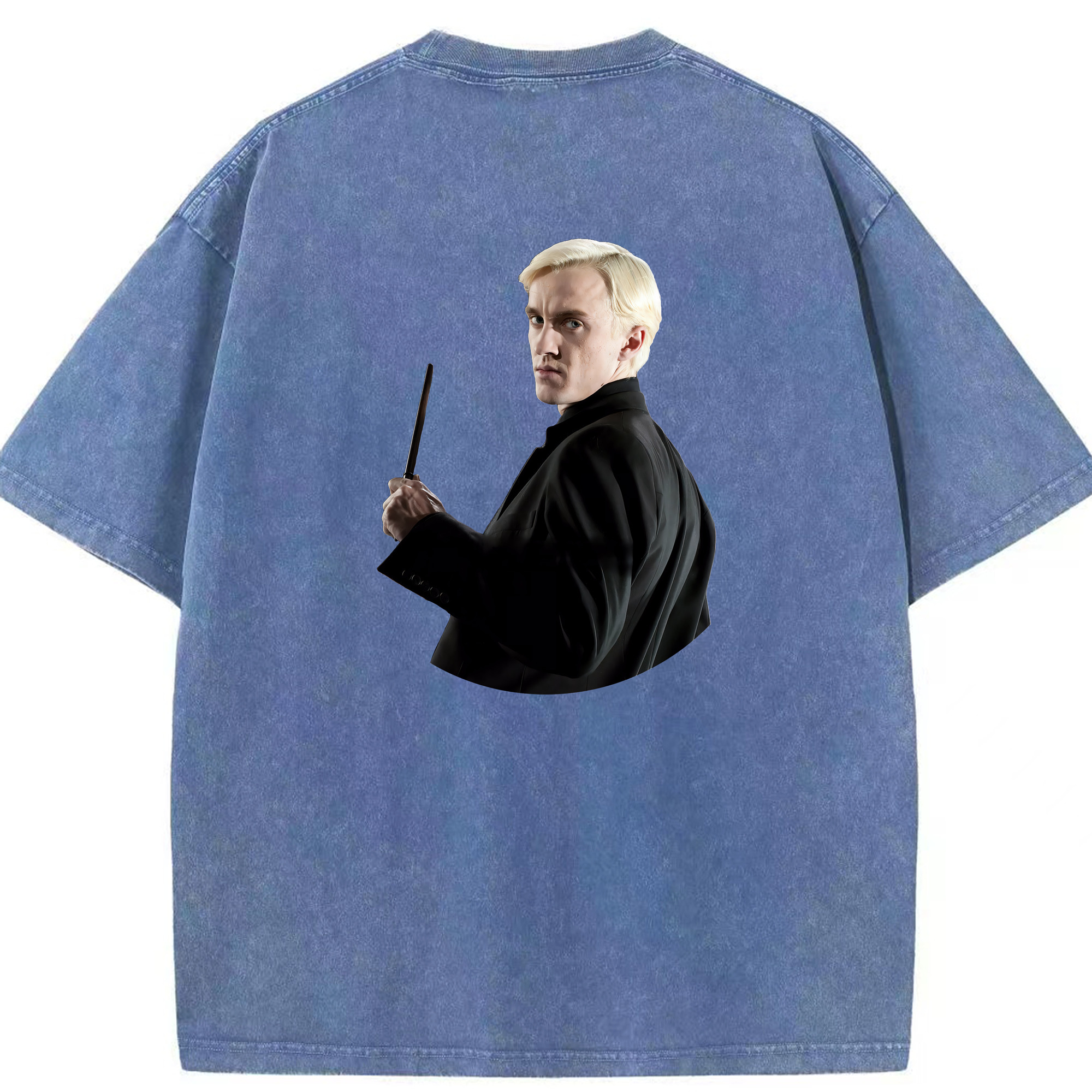 （画像用） Harry Potter ハリー・ポッターシリーズ 綿100% ヴィンテージ風 半袖Tシャツ（背面プリント）
