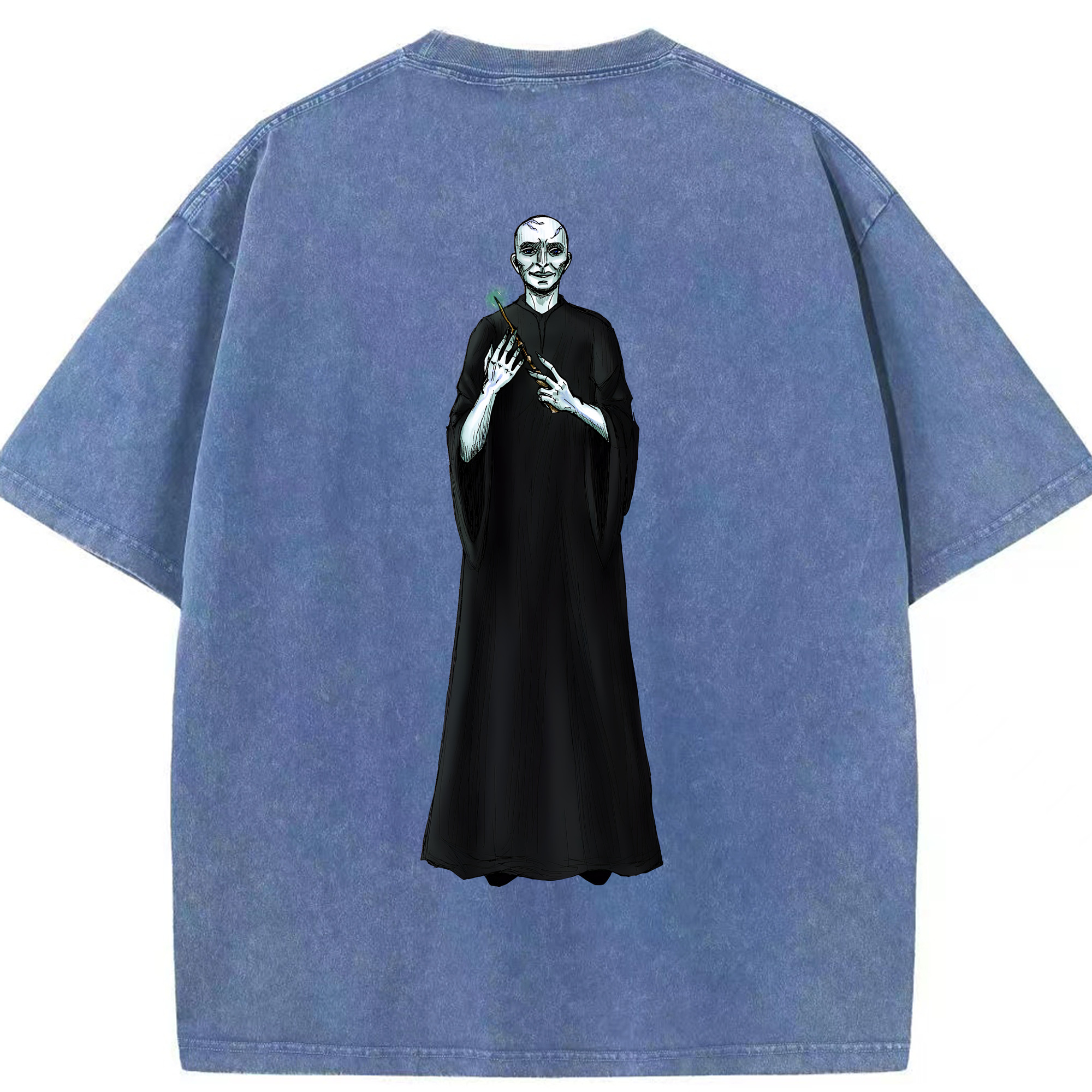 （画像用） Harry Potter ハリー・ポッターシリーズ 綿100% ヴィンテージ風 半袖Tシャツ（背面プリント）