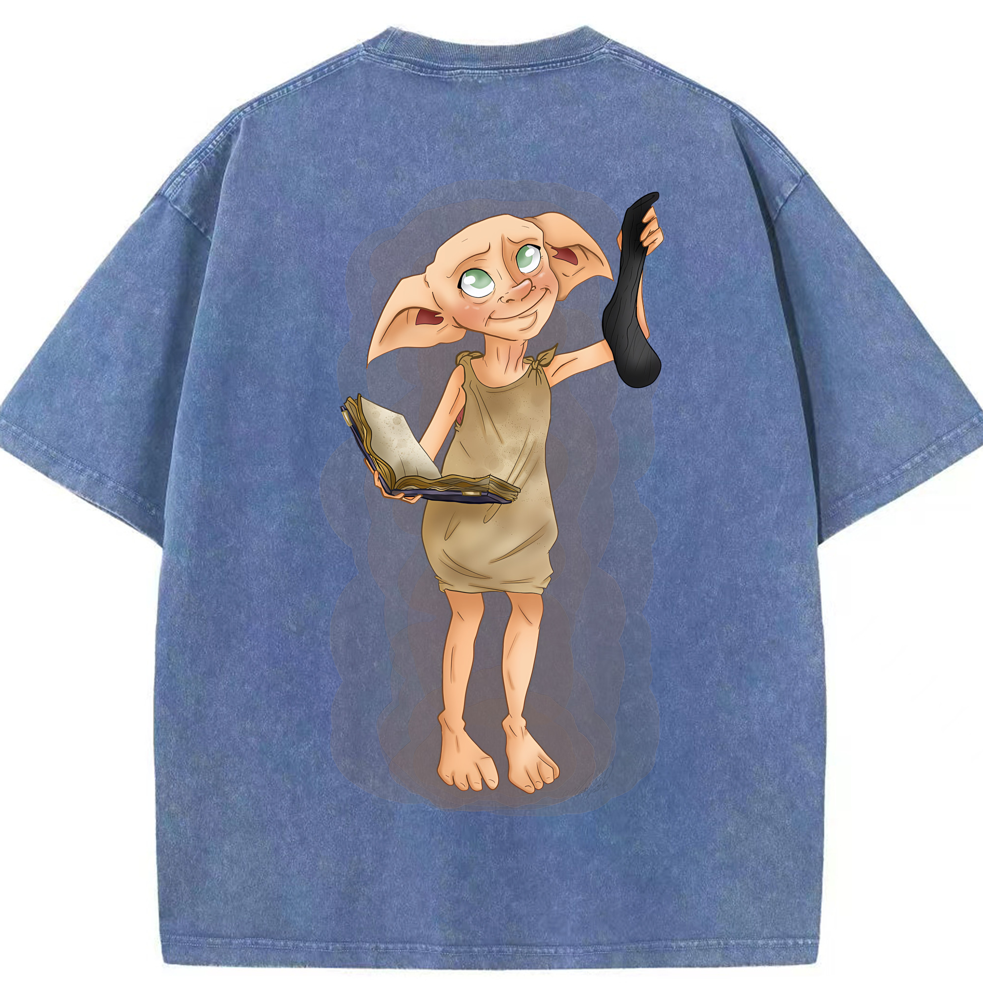 （画像用） Harry Potter ハリー・ポッターシリーズ 綿100% ヴィンテージ風 半袖Tシャツ（背面プリント）