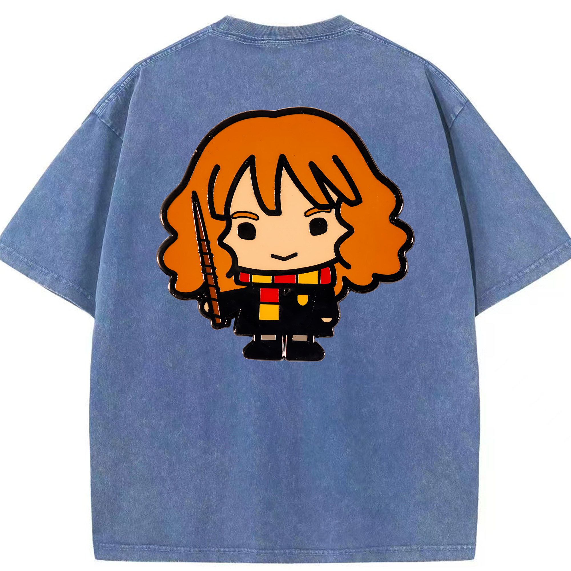 （画像用） Harry Potter ハリー・ポッターシリーズ 綿100% ヴィンテージ風 半袖Tシャツ（背面プリント）