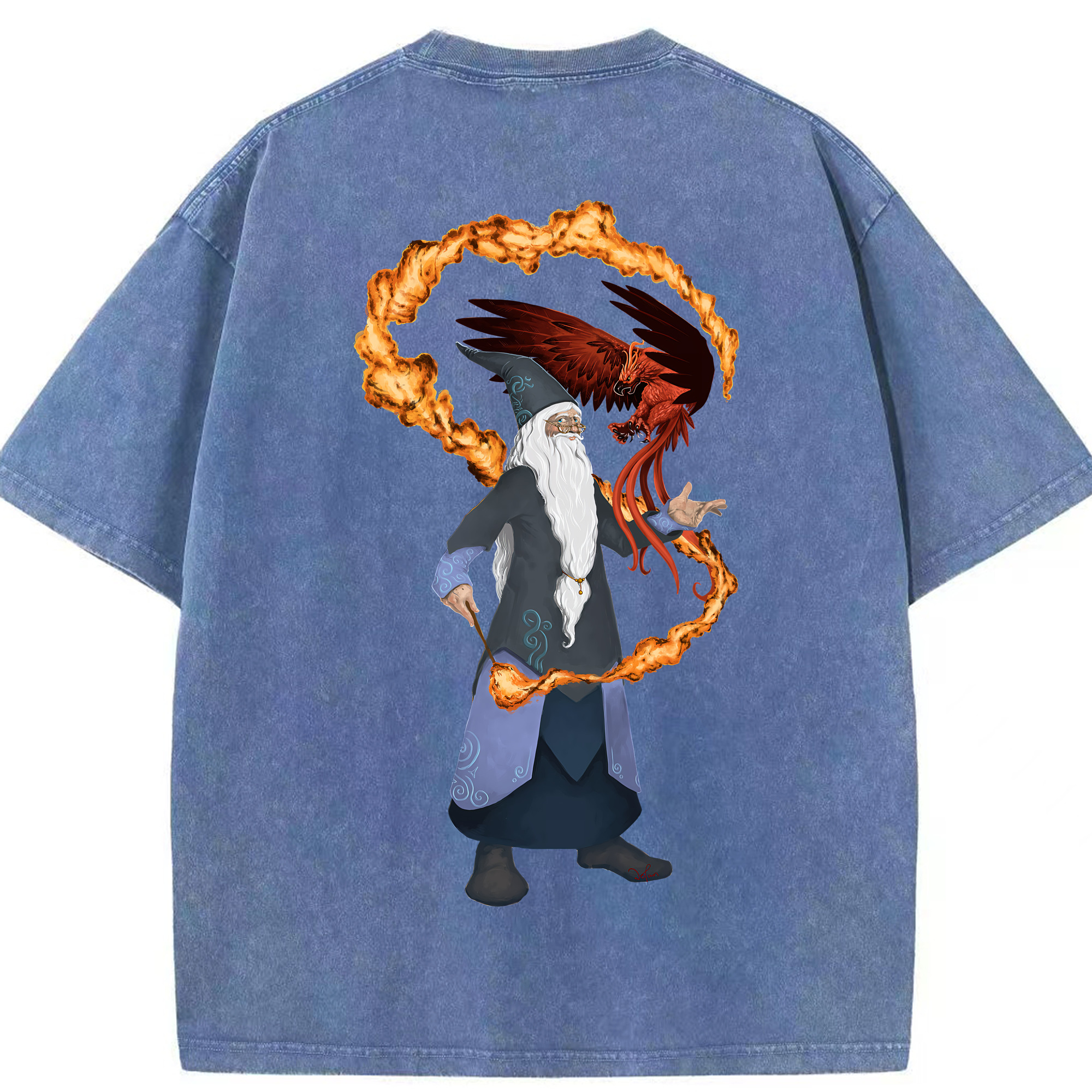 （画像用） Harry Potter ハリー・ポッターシリーズ 綿100% ヴィンテージ風 半袖Tシャツ（背面プリント）