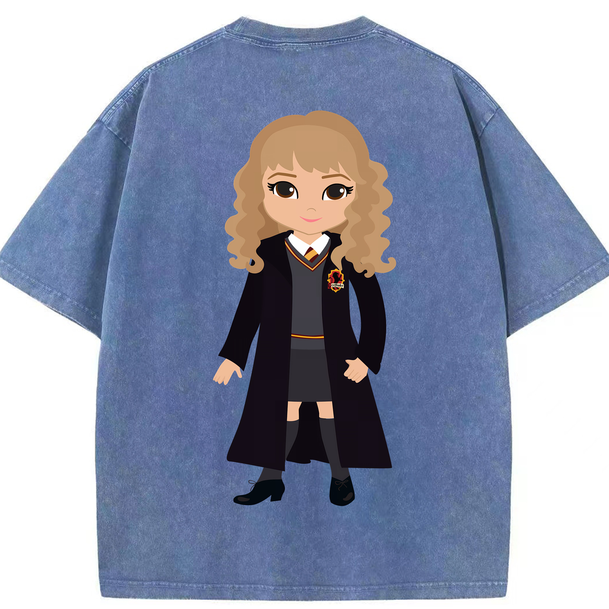 （画像用） Harry Potter ハリー・ポッターシリーズ 綿100% ヴィンテージ風 半袖Tシャツ（背面プリント）