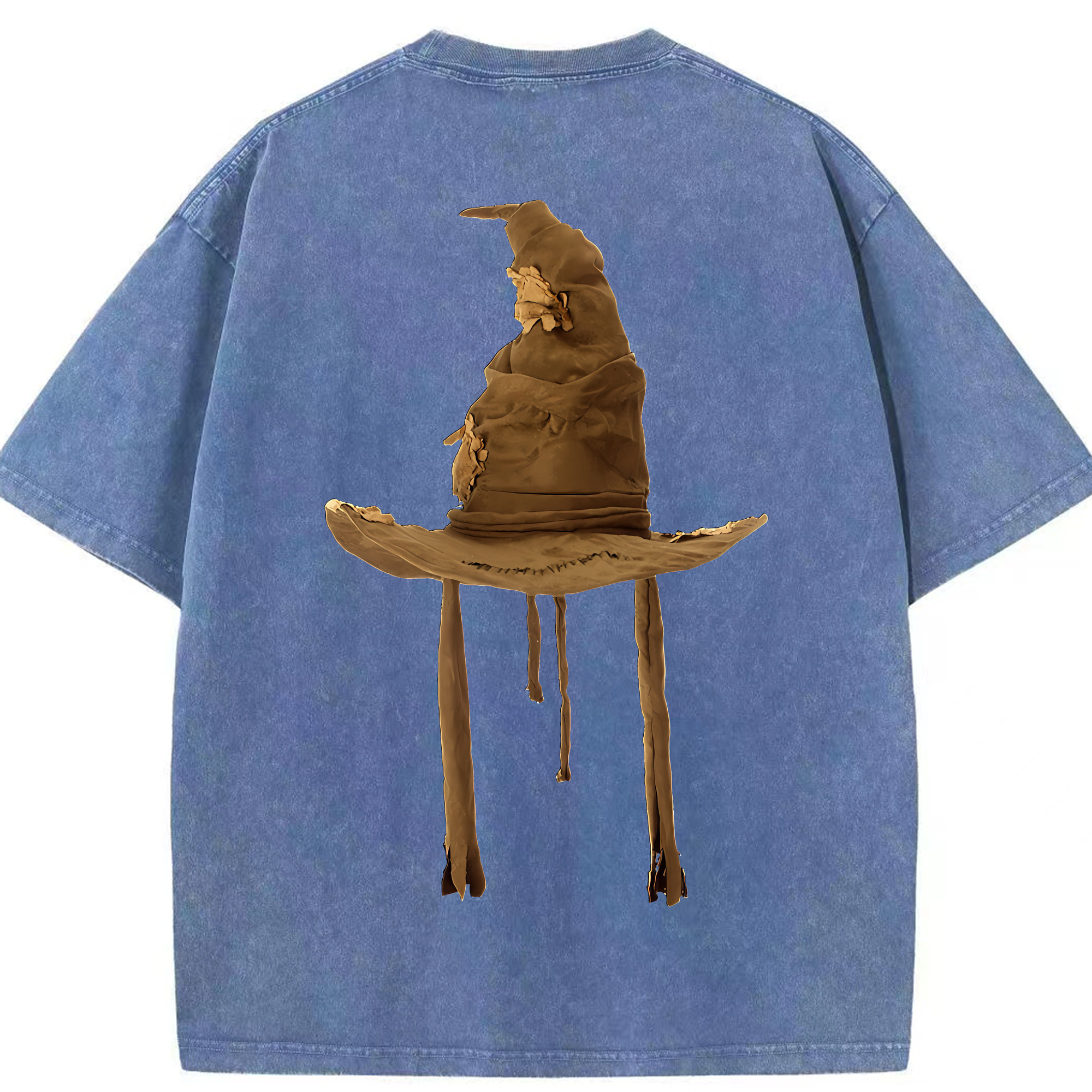 （画像用） Harry Potter ハリー・ポッターシリーズ 綿100% ヴィンテージ風 半袖Tシャツ（背面プリント）