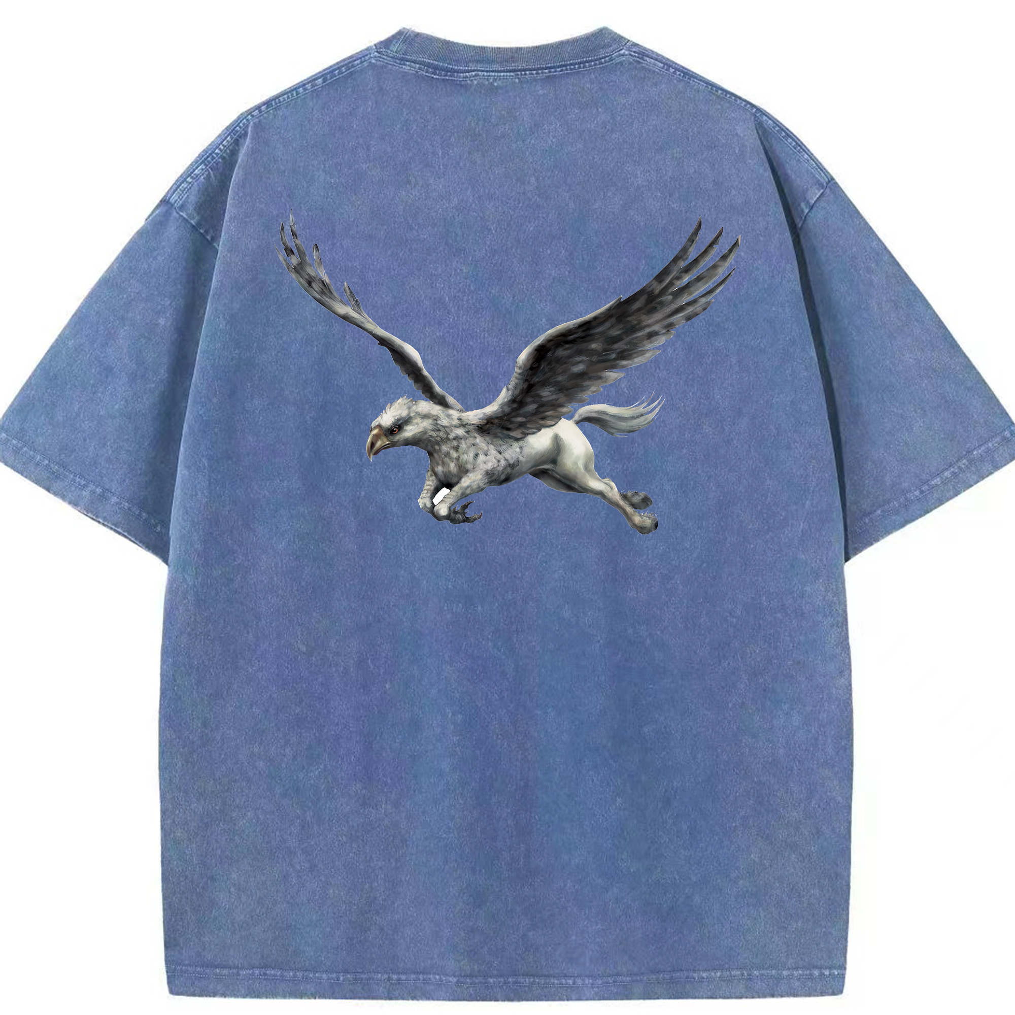 （画像用） Harry Potter ハリー・ポッターシリーズ 綿100% ヴィンテージ風 半袖Tシャツ（背面プリント）