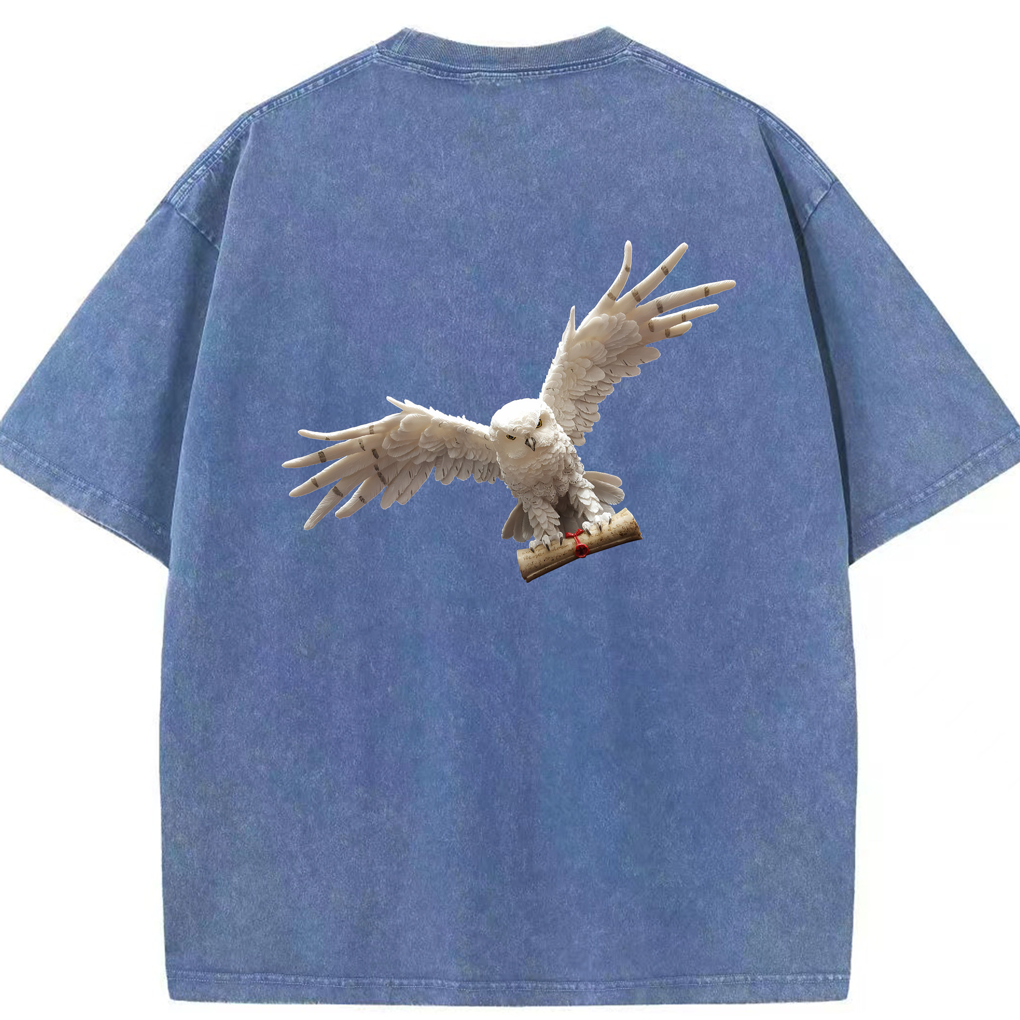 （画像用） Harry Potter ハリー・ポッターシリーズ 綿100% ヴィンテージ風 半袖Tシャツ（背面プリント）