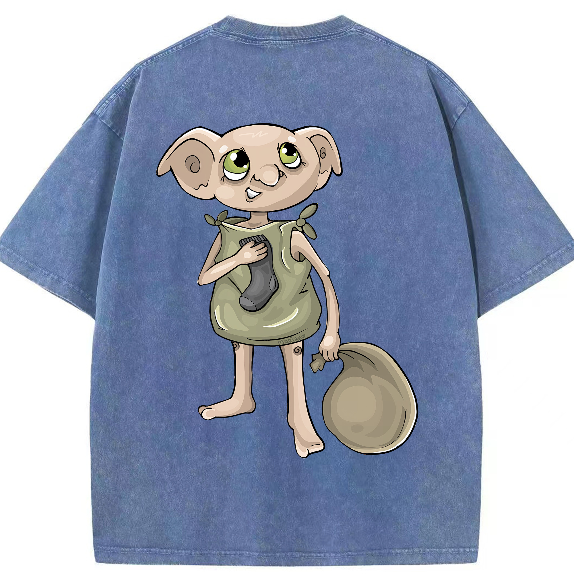 （画像用） Harry Potter ハリー・ポッターシリーズ 綿100% ヴィンテージ風 半袖Tシャツ（背面プリント）