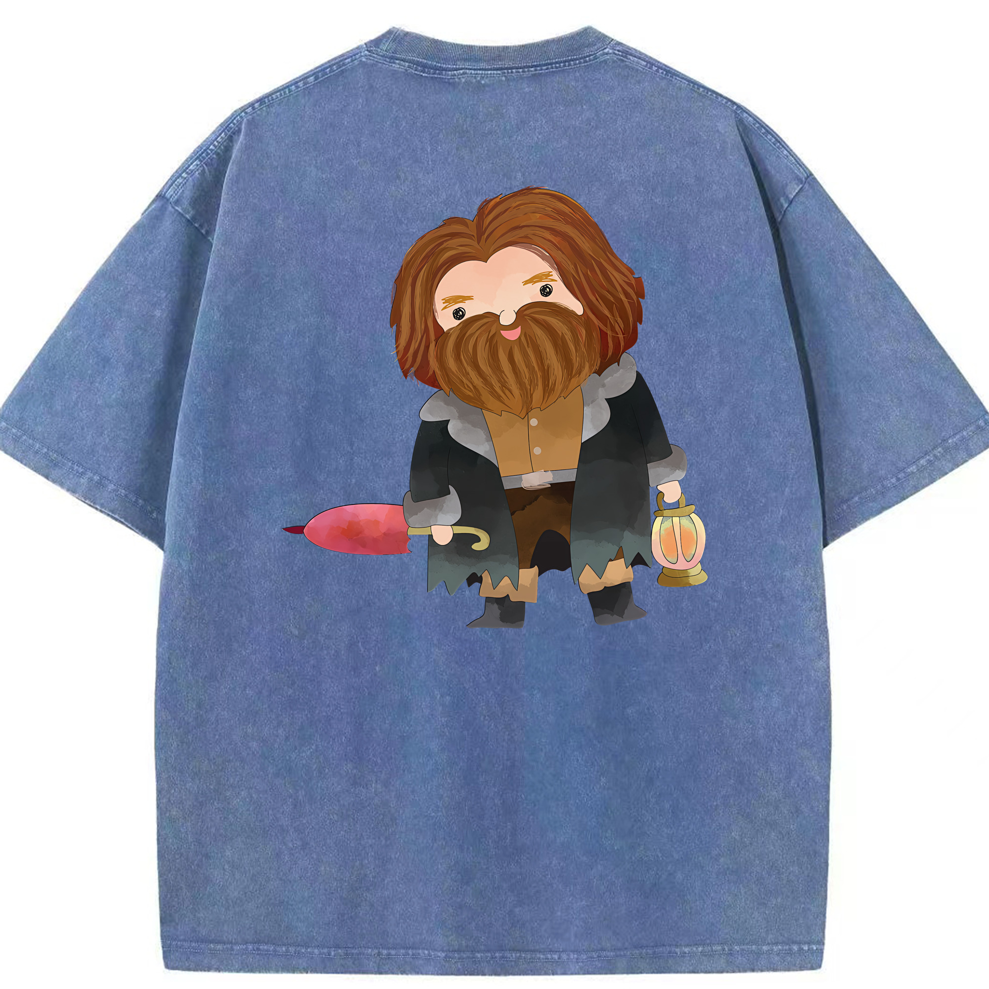 （画像用） Harry Potter ハリー・ポッターシリーズ 綿100% ヴィンテージ風 半袖Tシャツ（背面プリント）