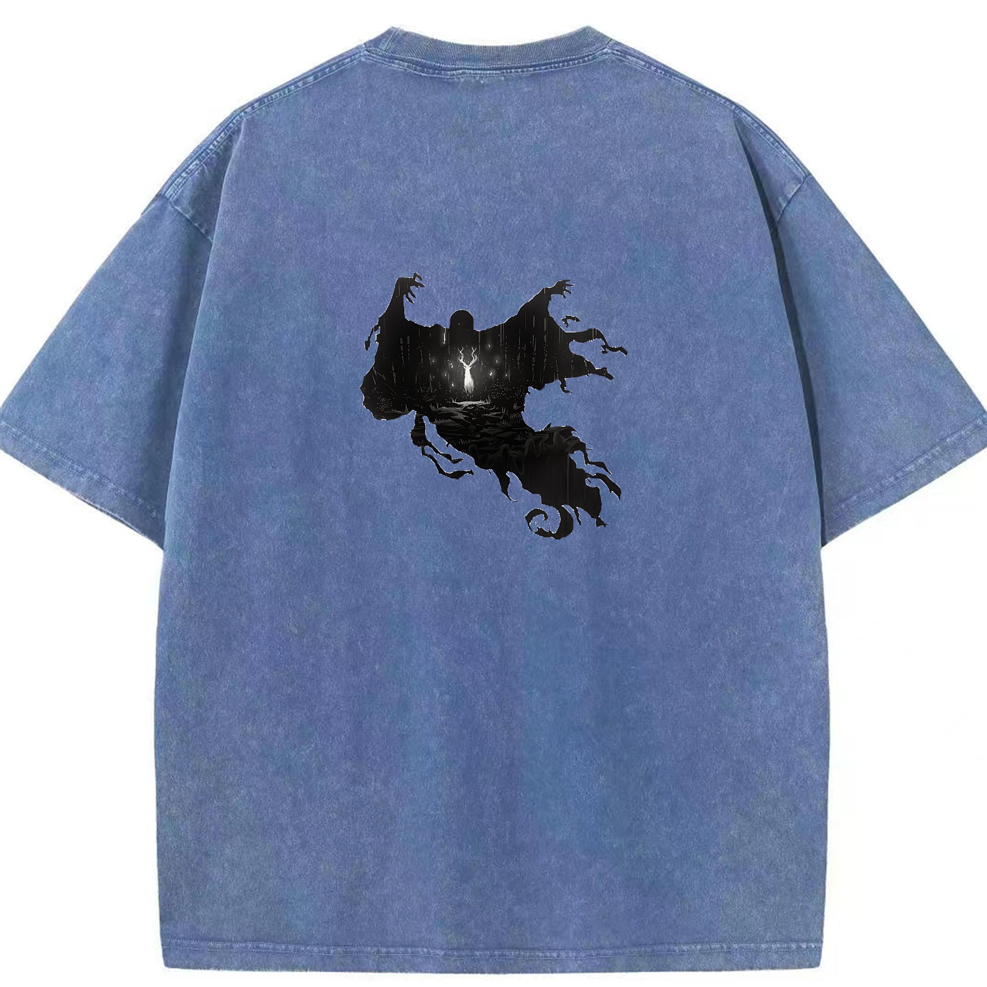 （画像用） Harry Potter ハリー・ポッターシリーズ 綿100% ヴィンテージ風 半袖Tシャツ（背面プリント）
