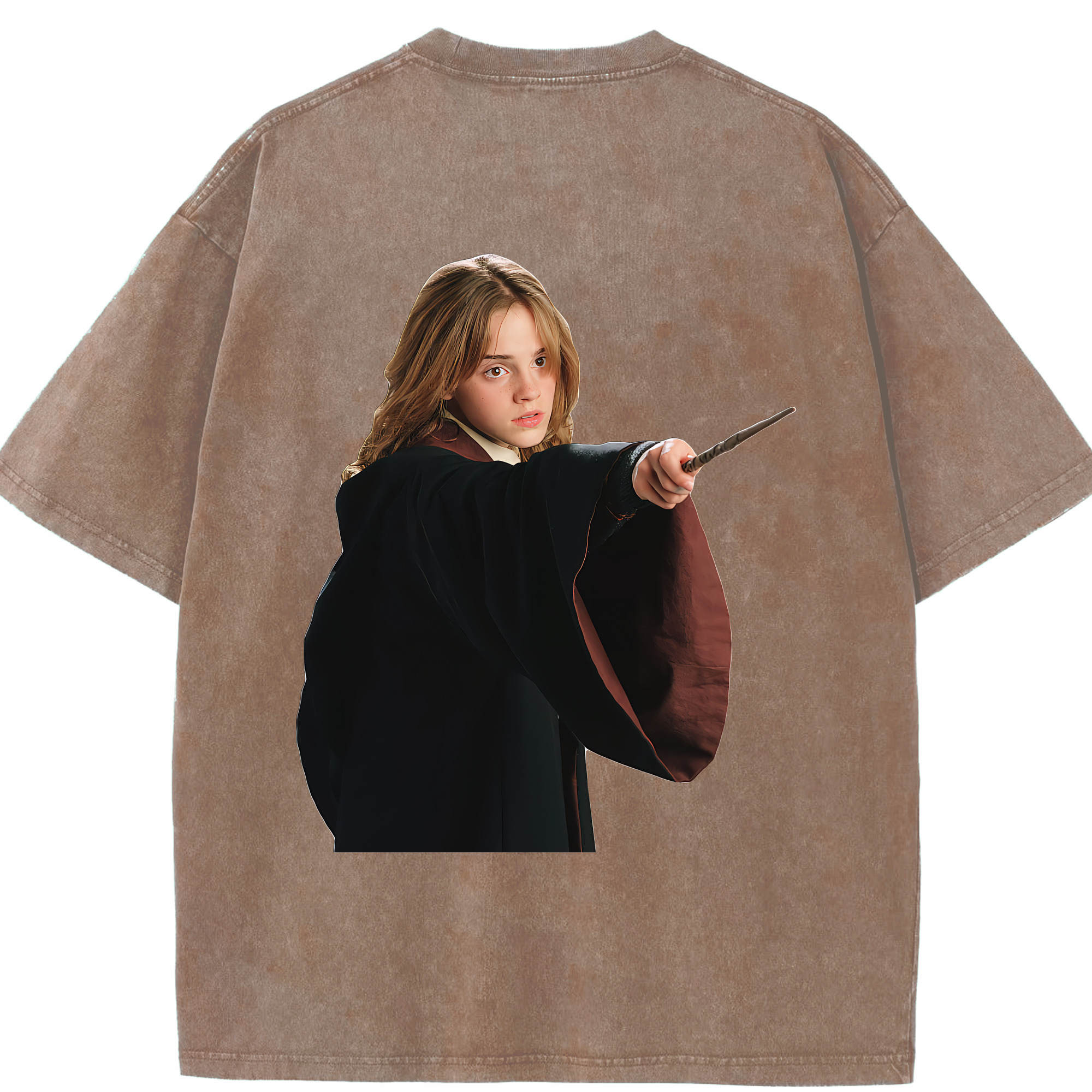 （画像用） Harry Potter ハリー・ポッターシリーズ 綿100% ヴィンテージ風 半袖Tシャツ（背面プリント）