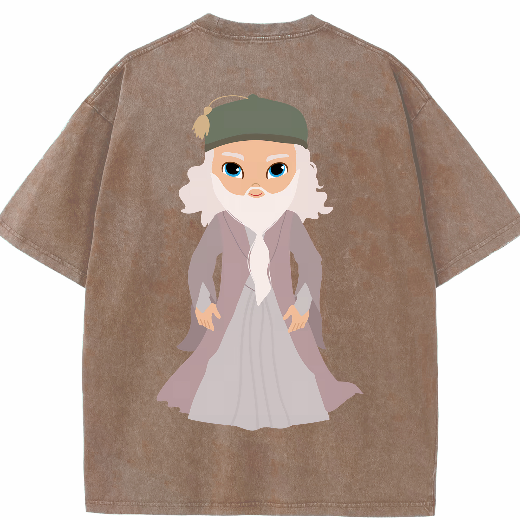 （画像用） Harry Potter ハリー・ポッターシリーズ 綿100% ヴィンテージ風 半袖Tシャツ（背面プリント）