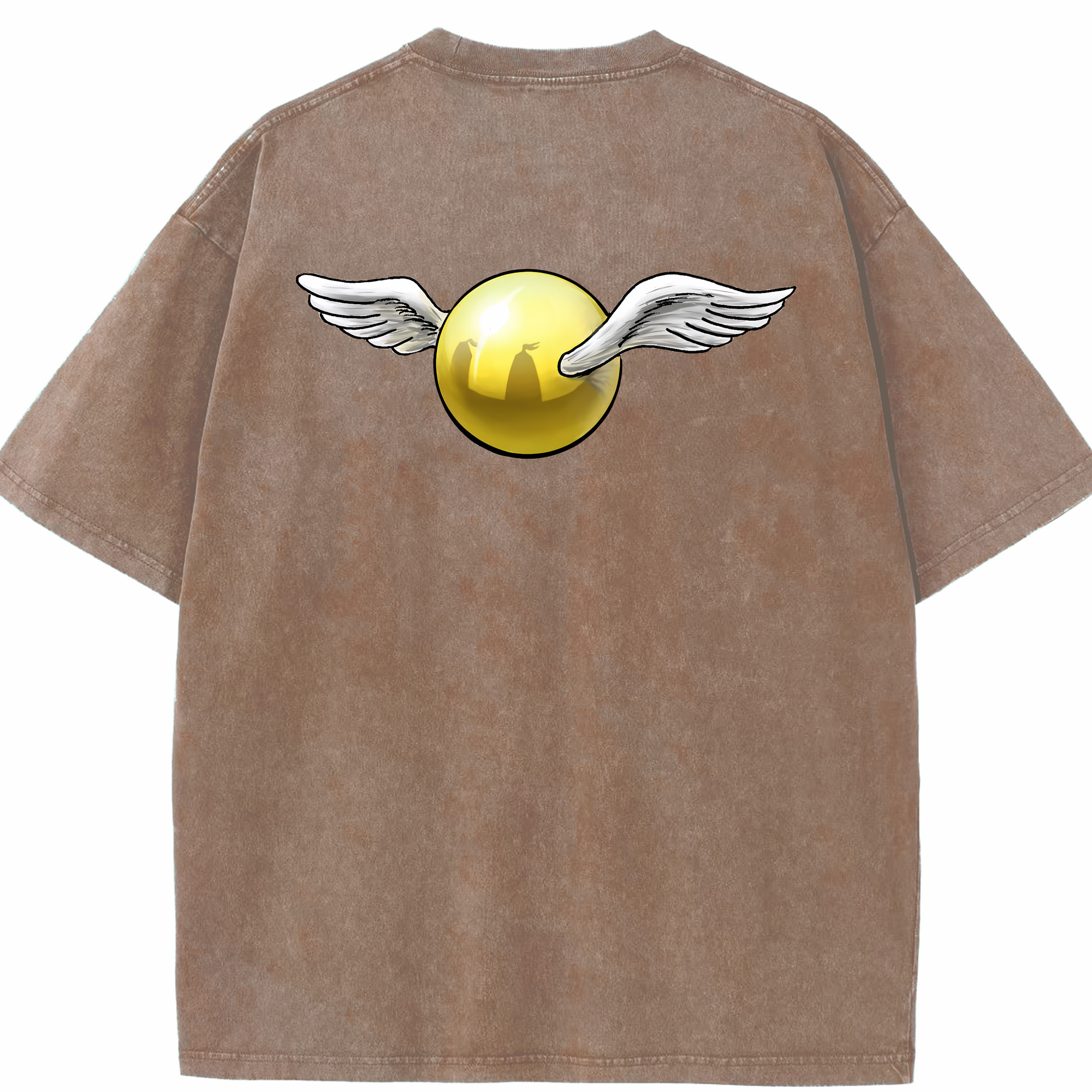 （画像用） Harry Potter ハリー・ポッターシリーズ 綿100% ヴィンテージ風 半袖Tシャツ（背面プリント）