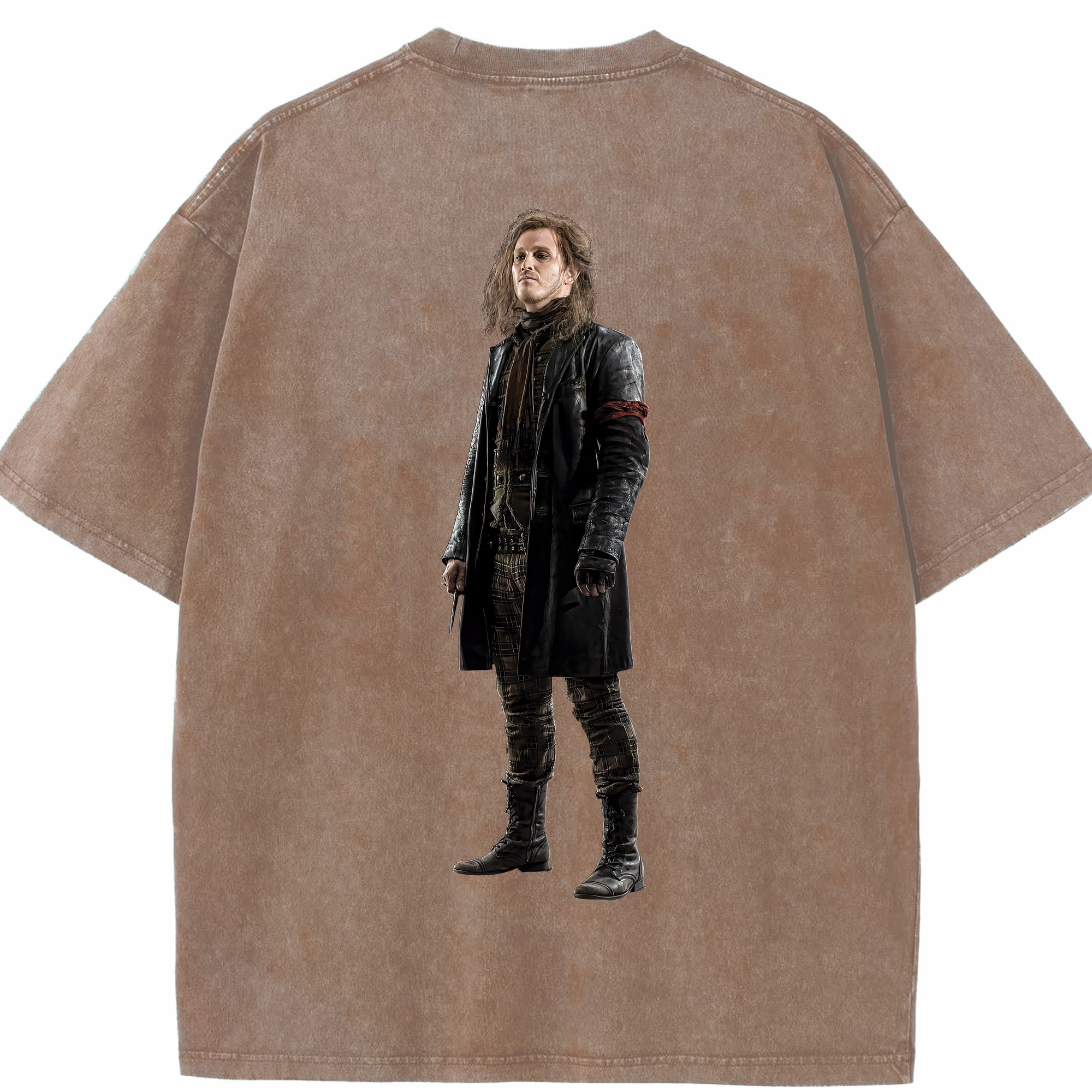 （画像用） Harry Potter ハリー・ポッターシリーズ 綿100% ヴィンテージ風 半袖Tシャツ（背面プリント）