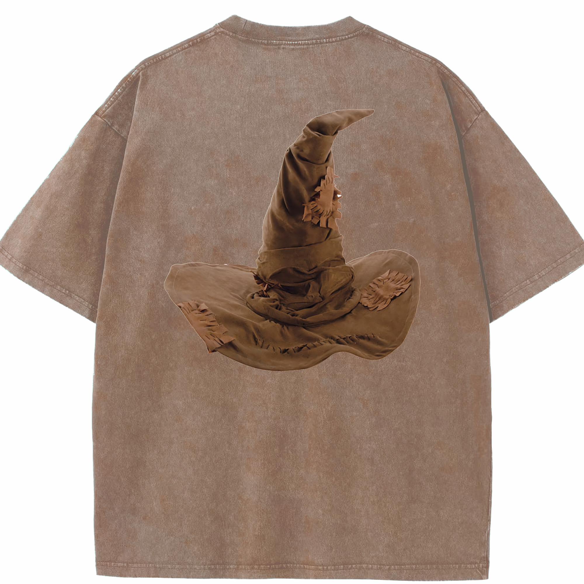（画像用） Harry Potter ハリー・ポッターシリーズ 綿100% ヴィンテージ風 半袖Tシャツ（背面プリント）