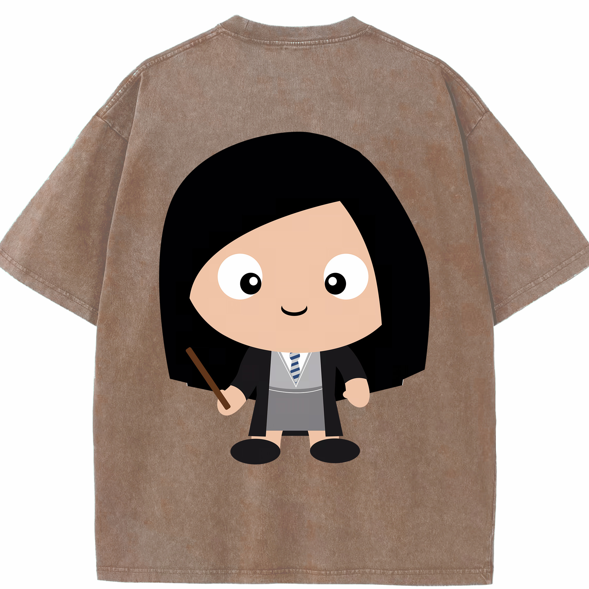 （画像用） Harry Potter ハリー・ポッターシリーズ 綿100% ヴィンテージ風 半袖Tシャツ（背面プリント）