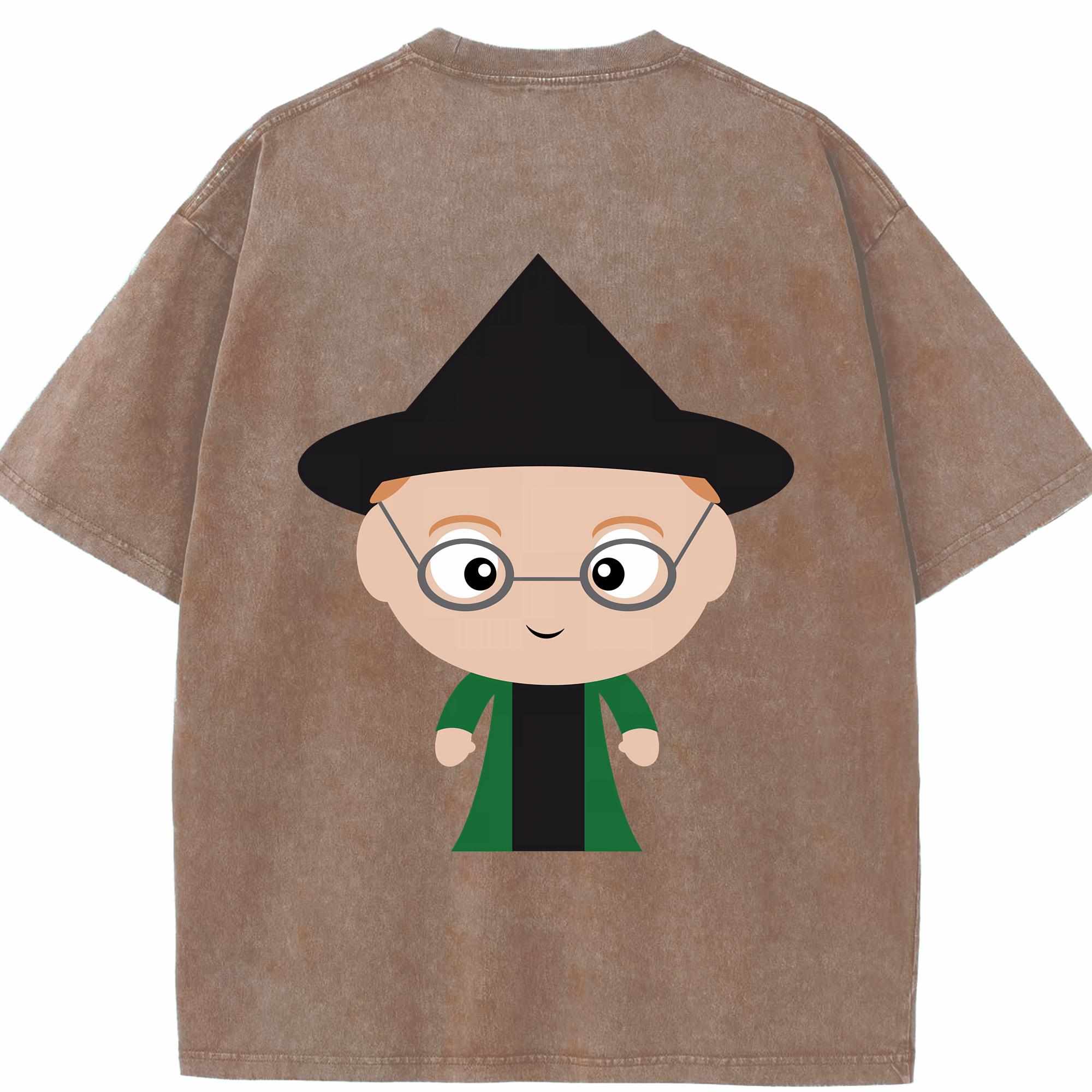 （画像用） Harry Potter ハリー・ポッターシリーズ 綿100% ヴィンテージ風 半袖Tシャツ（背面プリント）