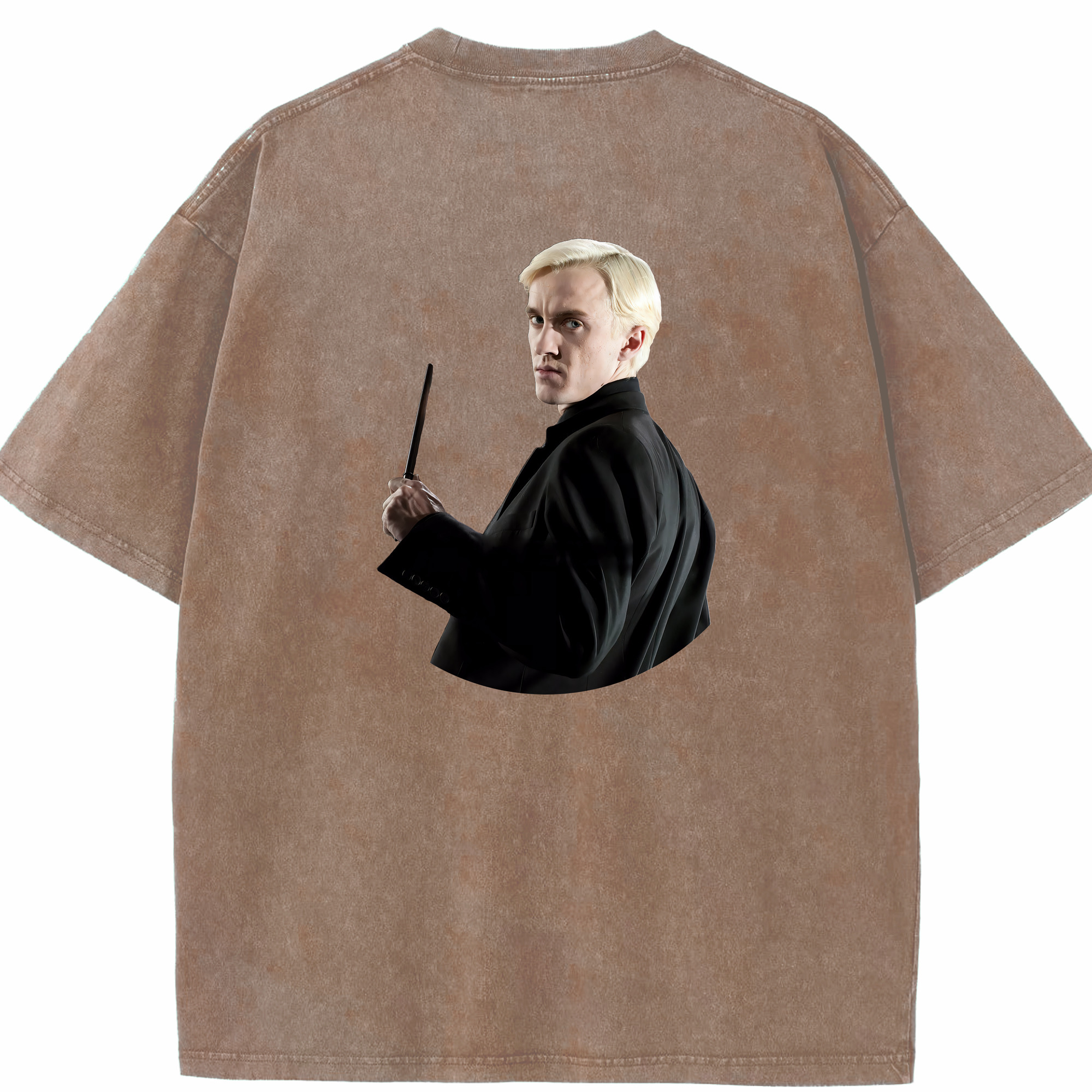 （画像用） Harry Potter ハリー・ポッターシリーズ 綿100% ヴィンテージ風 半袖Tシャツ（背面プリント）
