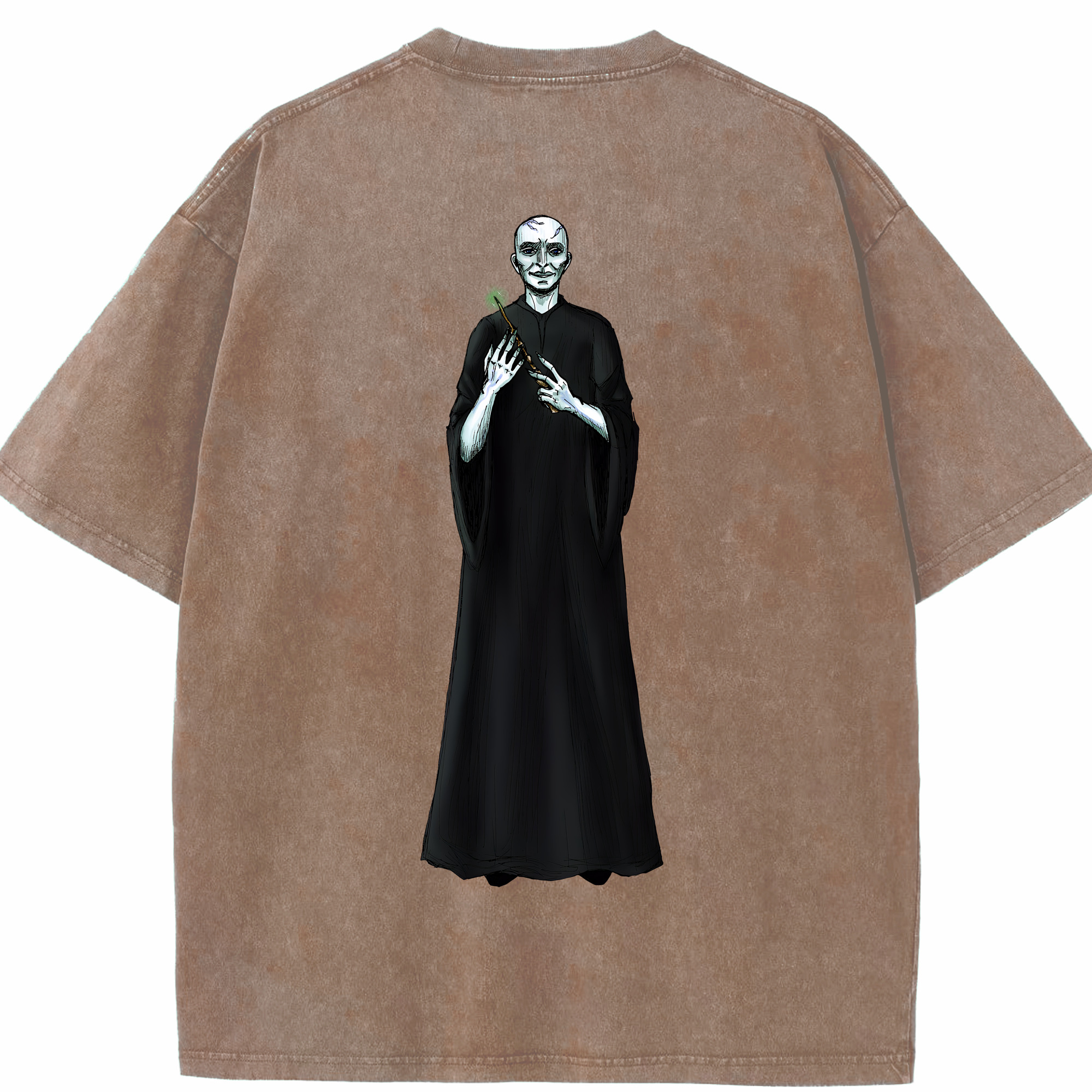 （画像用） Harry Potter ハリー・ポッターシリーズ 綿100% ヴィンテージ風 半袖Tシャツ（背面プリント）